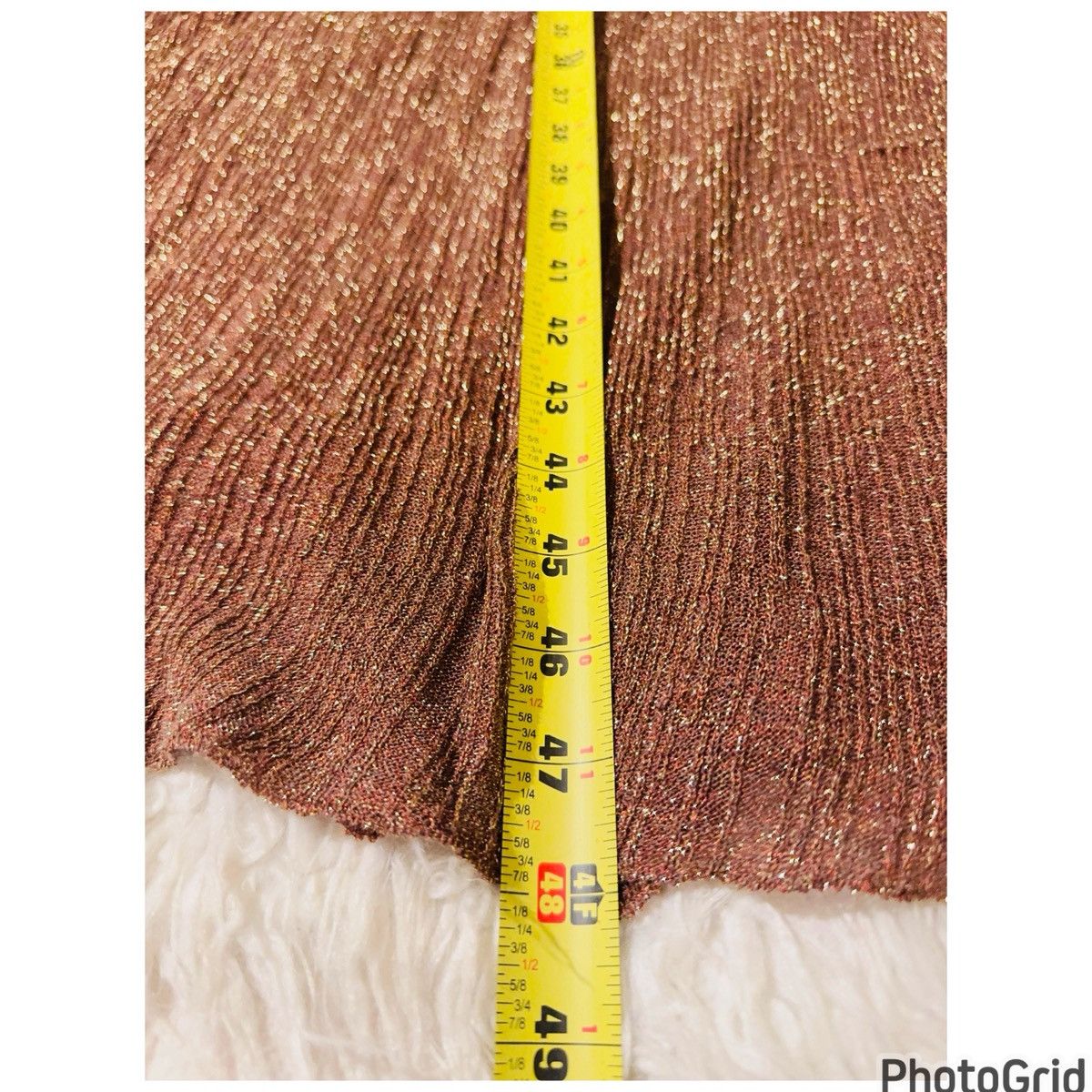 Mango Mango Golden Bronze Shimmer Dress Size XS / US 0-2 / IT 36-38 - 8 Thumbnail