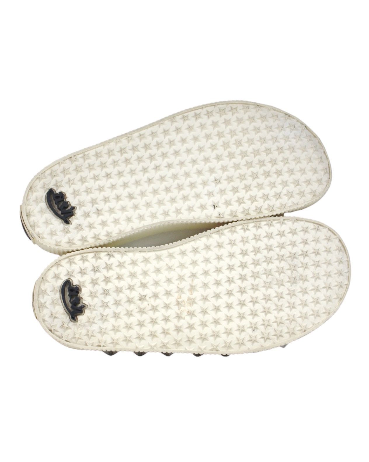 ASH SS2015 ASH WHITE LEATHER STAR-STUD DOUBLE STRAP SLIDES Size US 6 / IT 36 - 6 Thumbnail