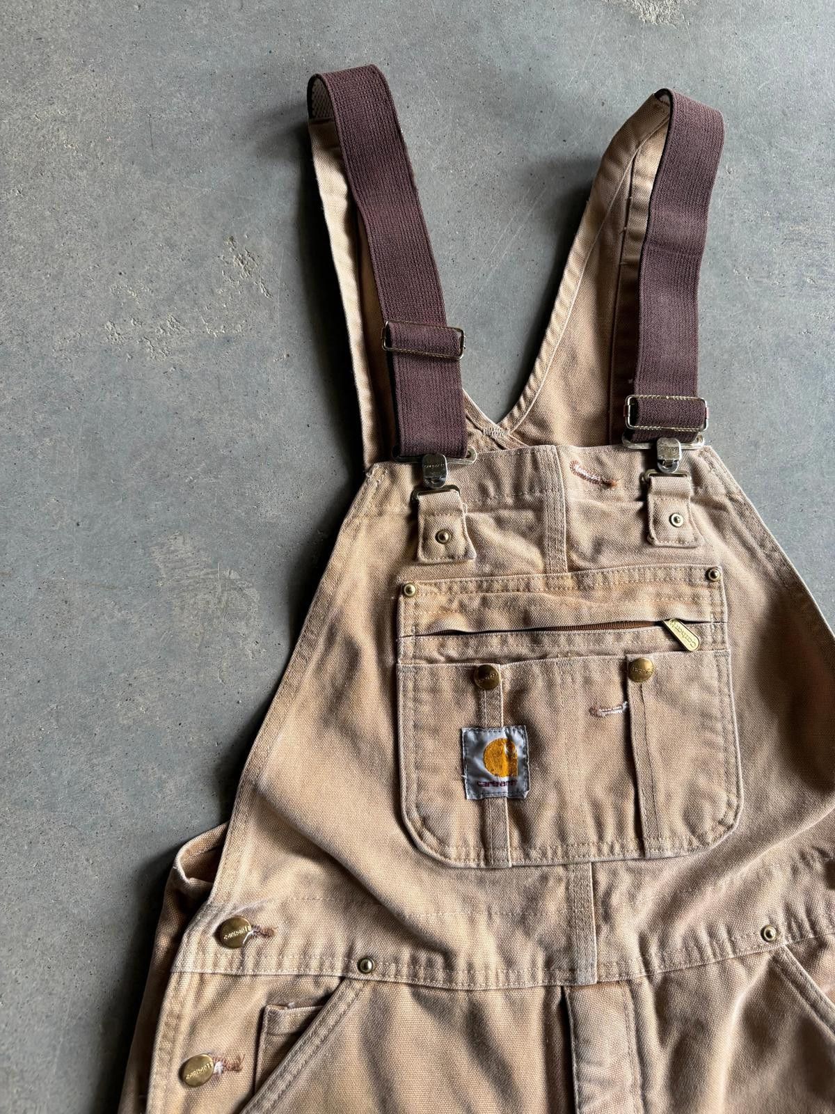 Carhartt VTG Carhartt Double Knee Khaki Overalls Sz 34x32 Size US 34 / EU 50 - 3 Thumbnail
