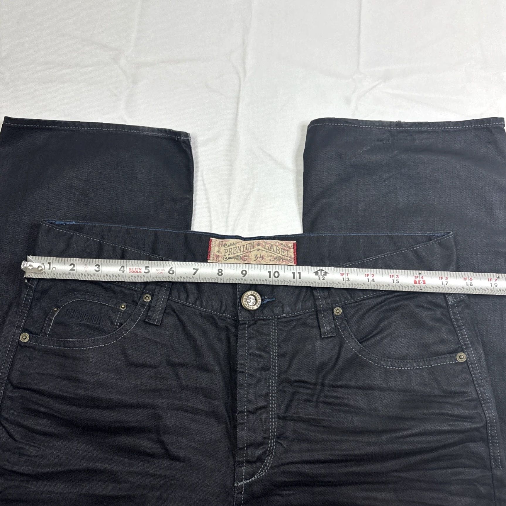 Vintage Chevignon Morrison Jeans Men’s 34 Black Cotton Premium Label Jeans 34 Inseam 34 Straight Men Black Cotton Premium Label Size US 34 / EU 50 - 5 Thumbnail