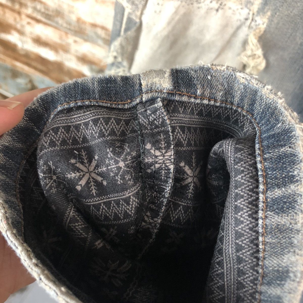 Edwin Edwin Blue Distressed ripped Denim Pants #A1440 Size US 29 - 13 Thumbnail