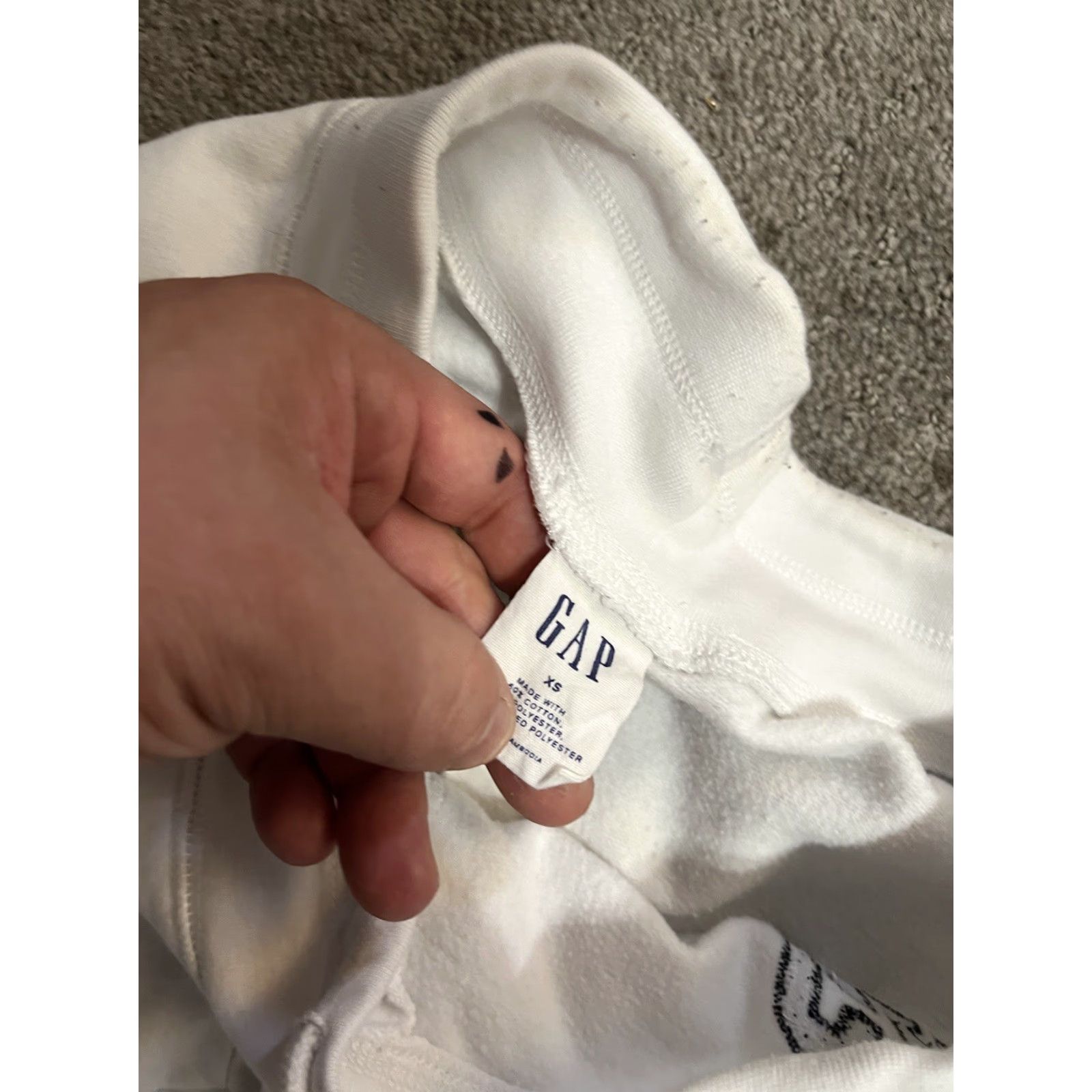 Gap VINTAGE Women’s Gap SweatPants White Logo Solid Size XS Lounge Pants Womens XS White Logo Gap Lounge { Size 26" / US 2 / IT 38 - 5 Thumbnail