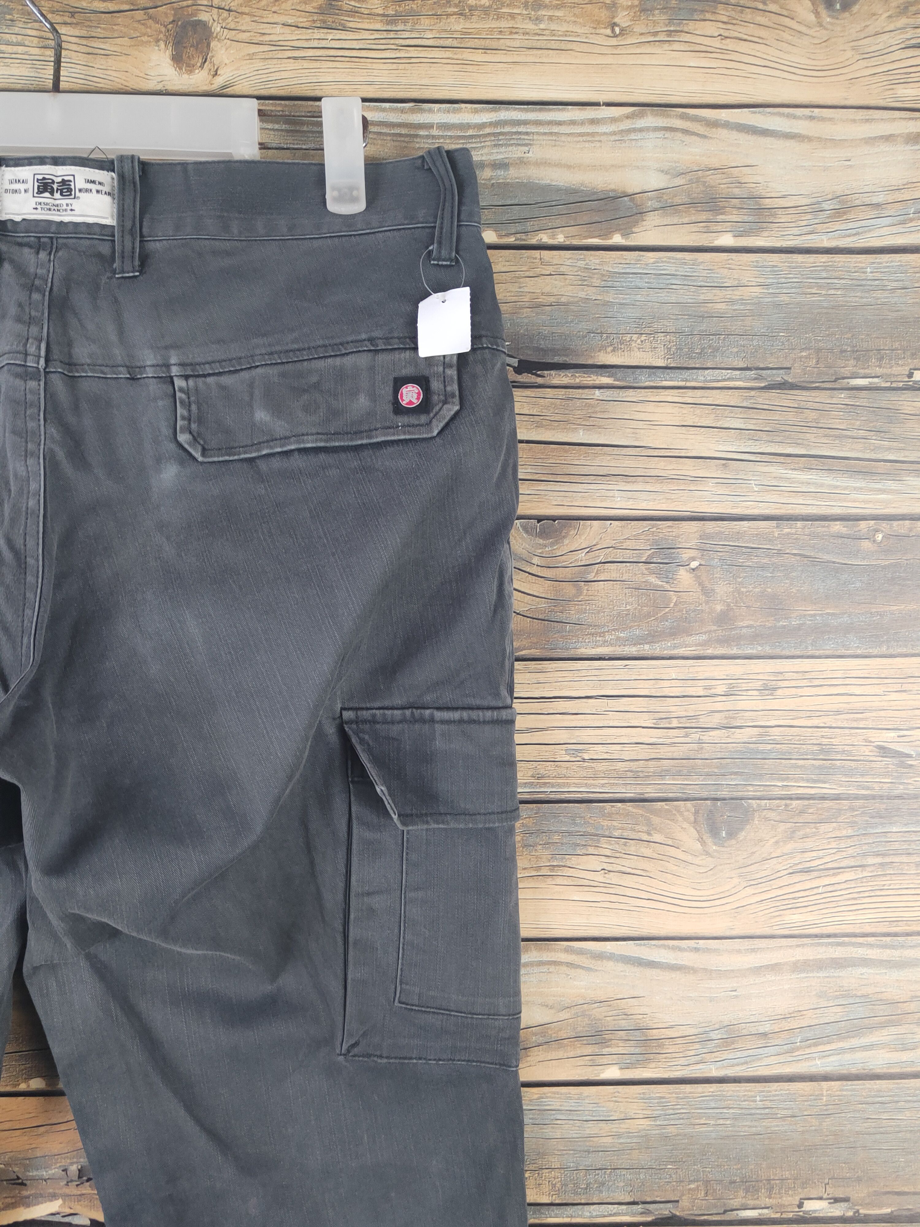 Japanese Brand DL Toraichi Dark Gray Multipocket Tactical Cargo Pants #1506 Size US 33 - 11 Thumbnail