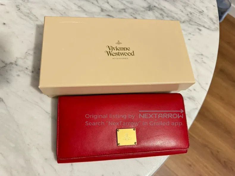 Vivienne Westwood Vivienne Westwood Bright red lambskin long wallet Size ONE SIZE - 1 Thumbnail