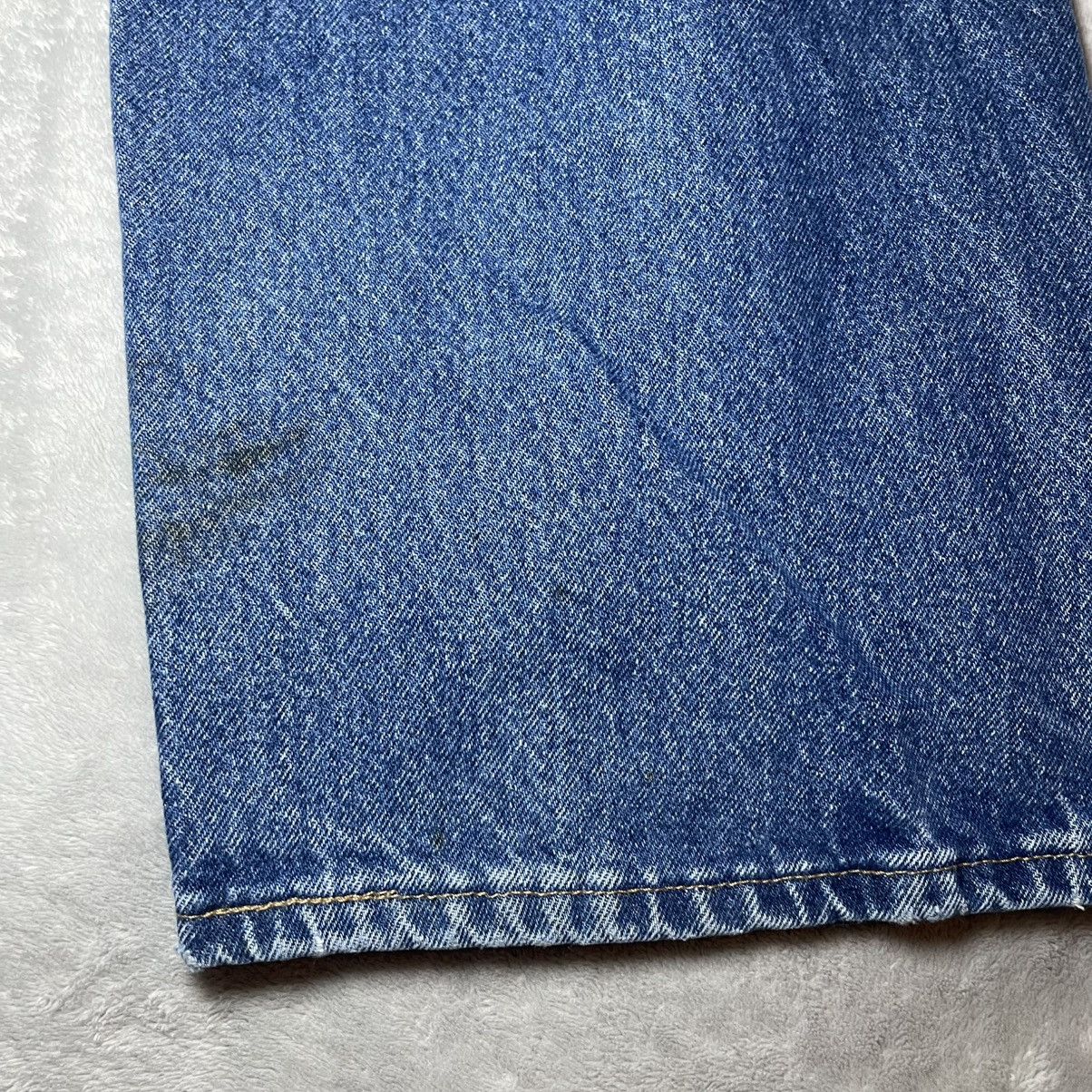 Wrangler Vintage 90s Wrangler Riggs Mens Blue Carpenter Jeans 46x32 Size US 44 / EU 60 - 13 Thumbnail