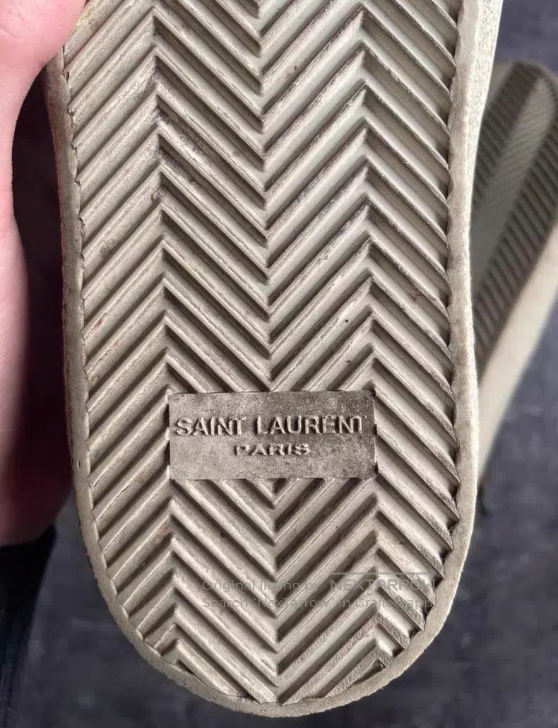 Saint Laurent Paris Saint Laurent Paris Distressed Studs Camouflage Shoelaces Size US 10 / EU 43 - 4 Thumbnail
