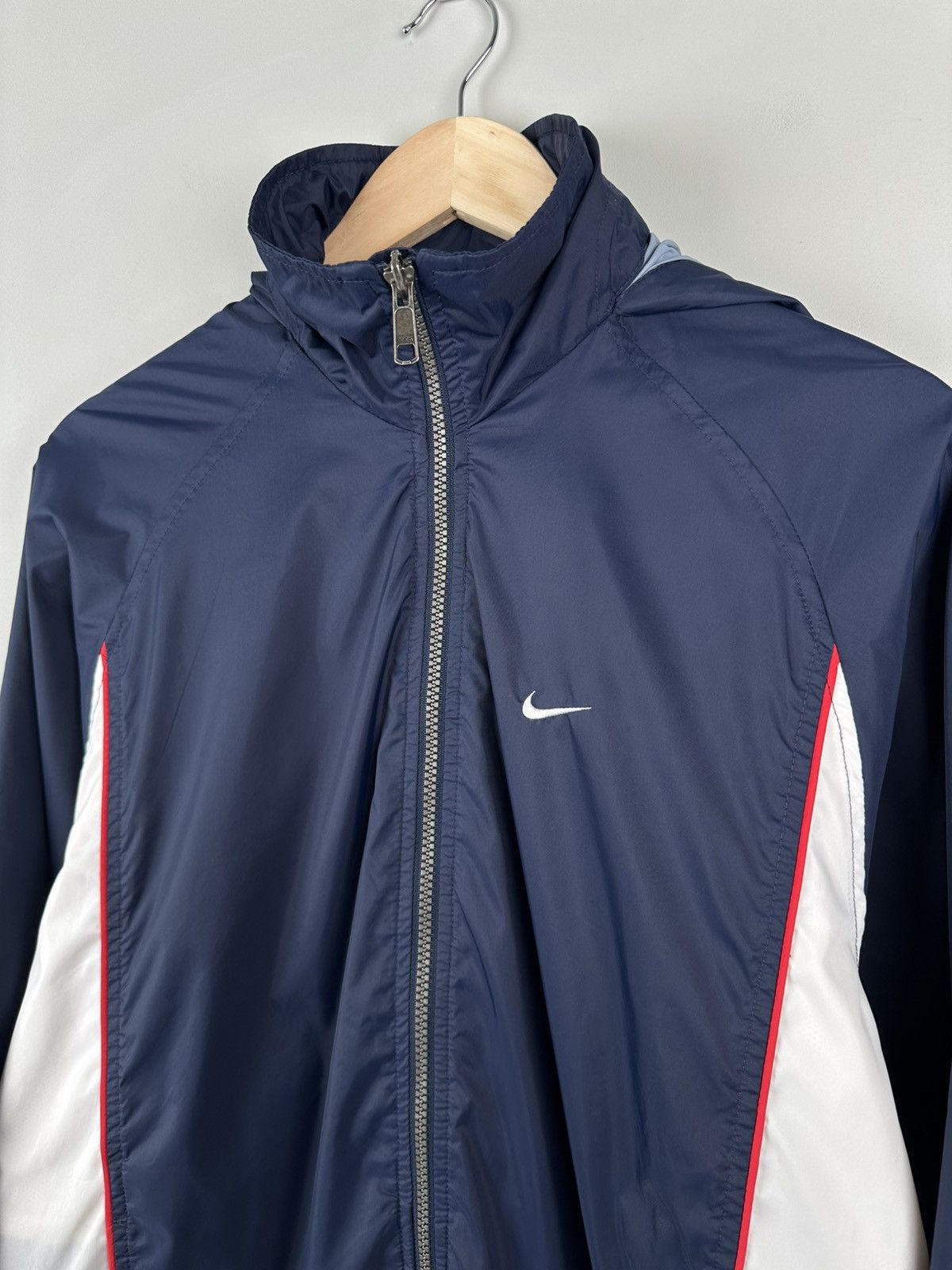 Nike × Vintage Vintage Y2k Nike Big Swoosh Lightweight Jacket Size US M / EU 48-50 / 2 - 2 Thumbnail