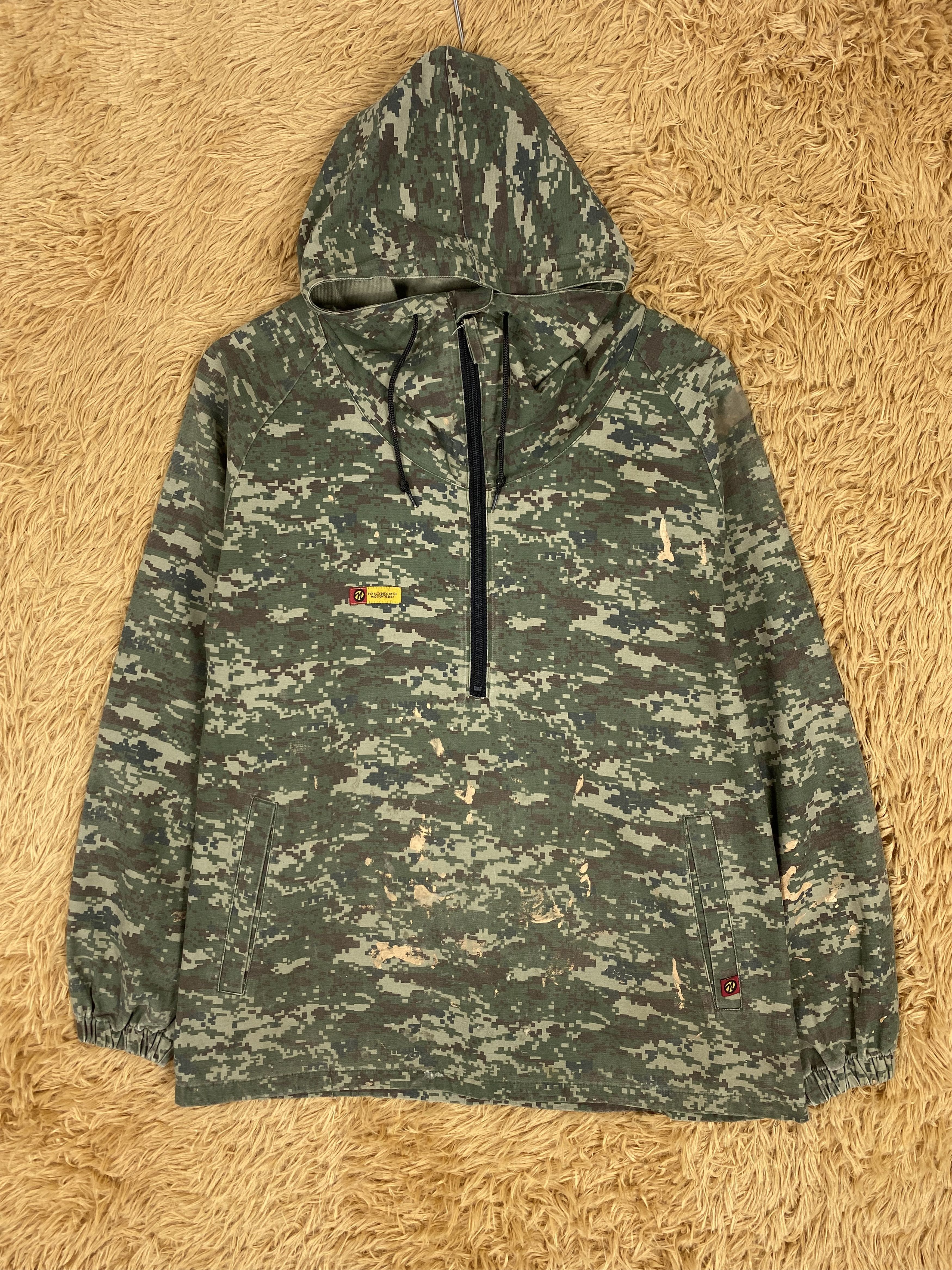 Vintage Vintage Union Made Halfzipper Camouflage Jacket PJ2508 Size US M / EU 48-50 / 2 - 1 Thumbnail