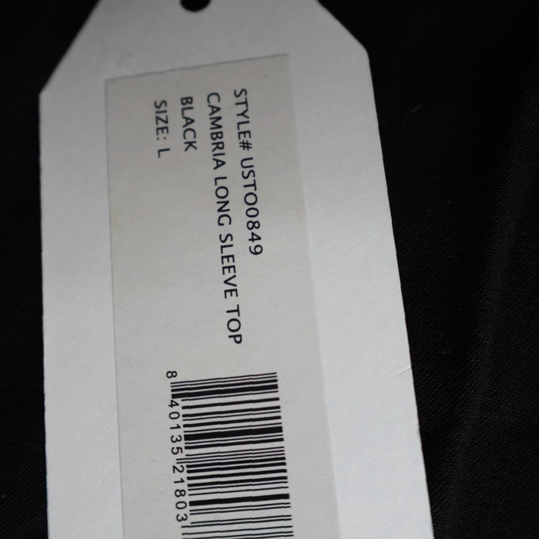 Vintage Universal Standard Shirt L Black Solid Cambria Long Sleeve NEW Women Blouse Casual Crew Neck Vintage No Size L / US 10 / IT 46 - 4 Thumbnail