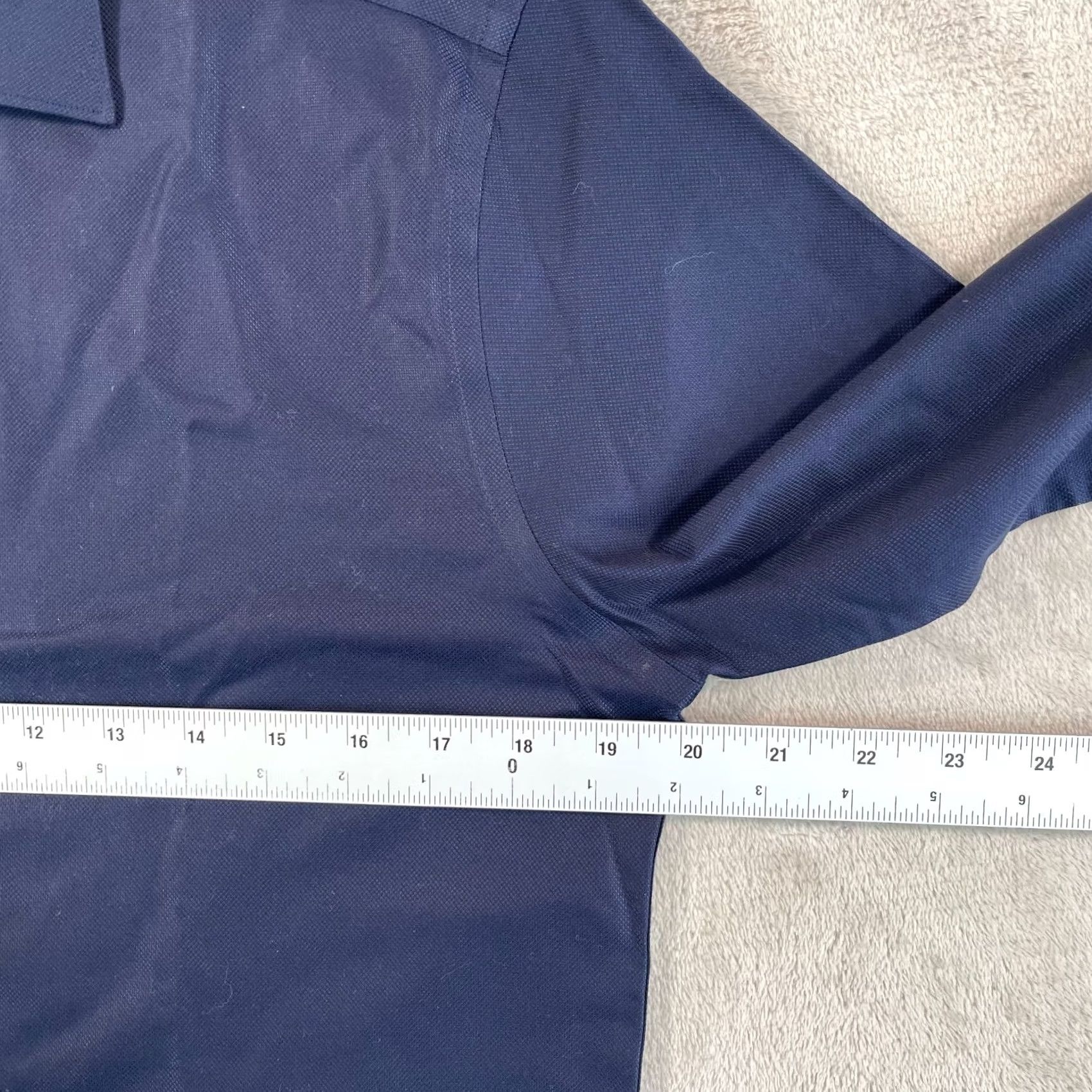 Suitsupply Suitsupply Traveller Dress Shirt Men 37 14.5 Navy Blue Long Sleeve Wrinkle Free Size 40R - 5 Thumbnail