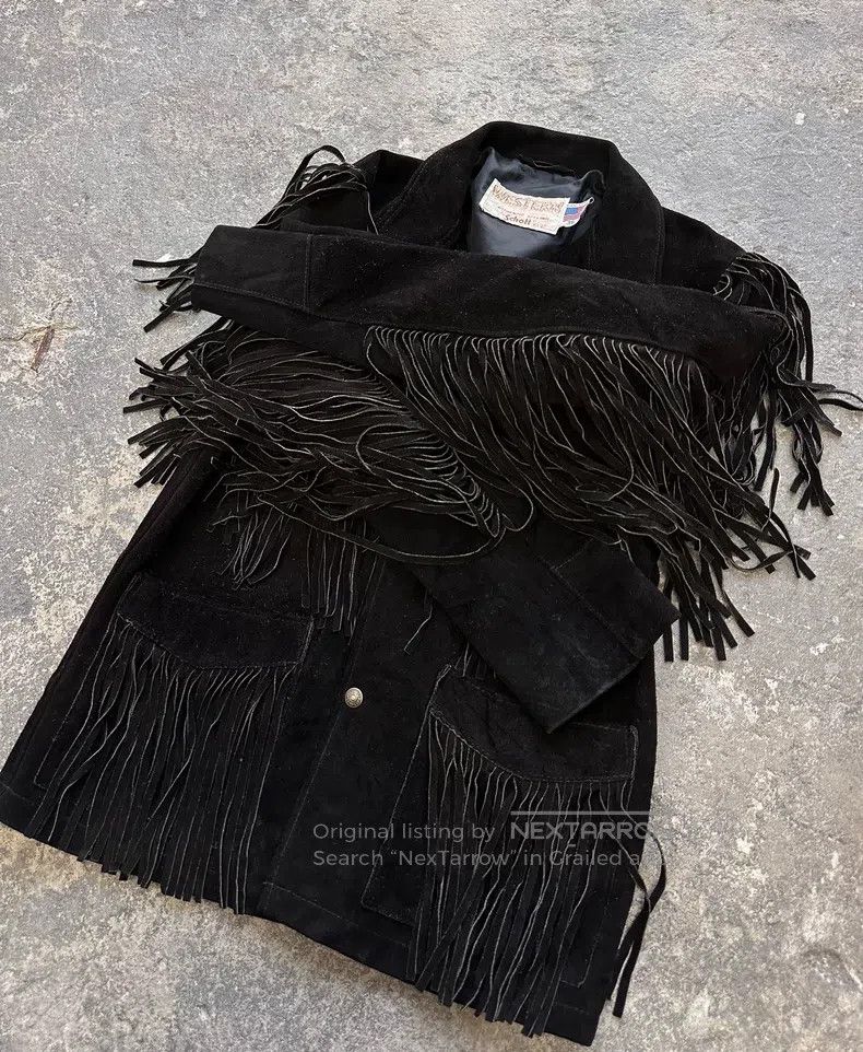 Schott Schott Western style suede cowhide jacket Size US S / EU 44-46 / 1 - 4 Thumbnail