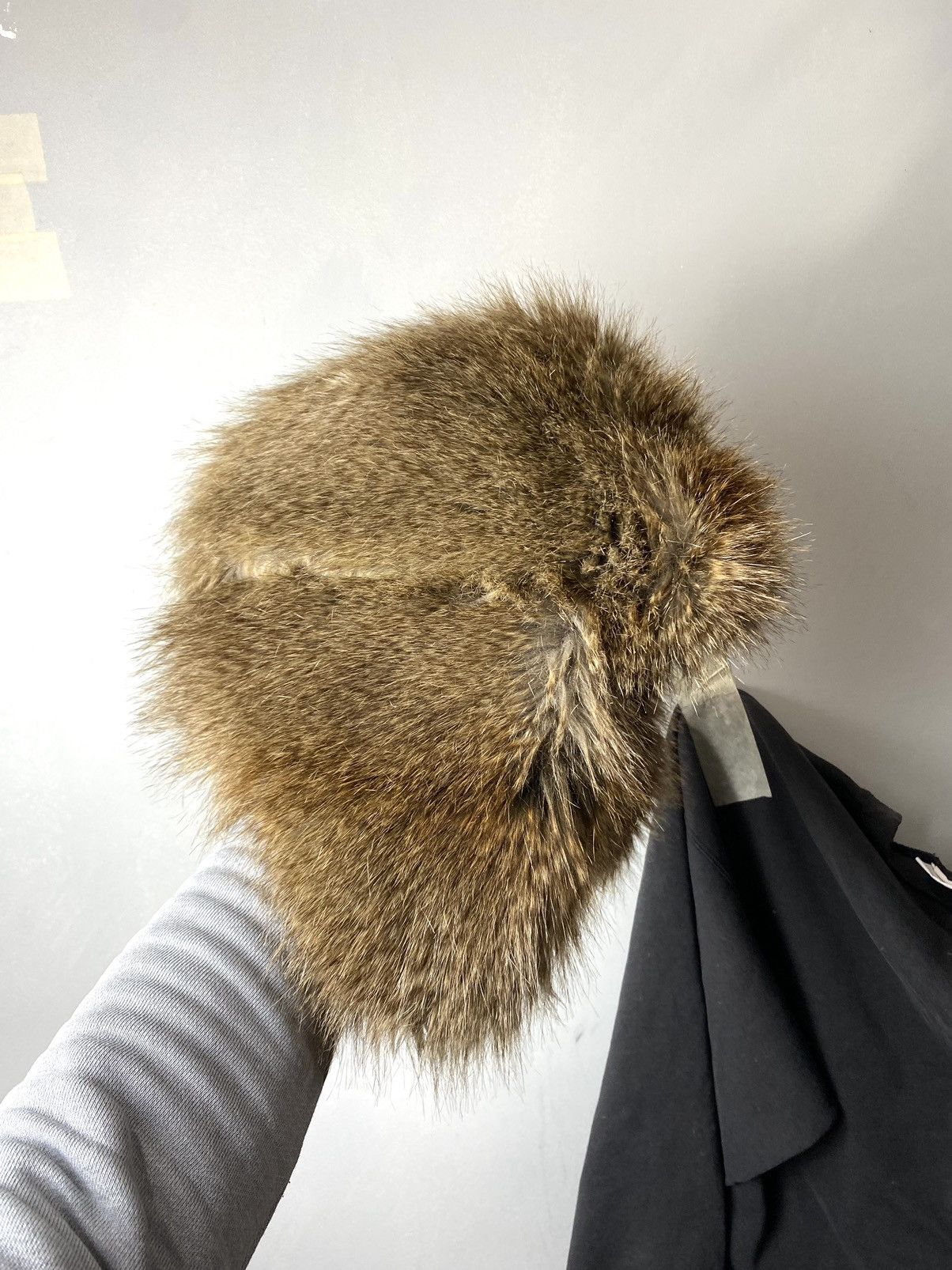 Vintage Vintage Alt Fuzzy Mohair Ushanka USSR Hat Balaclava Size ONE SIZE - 3 Thumbnail
