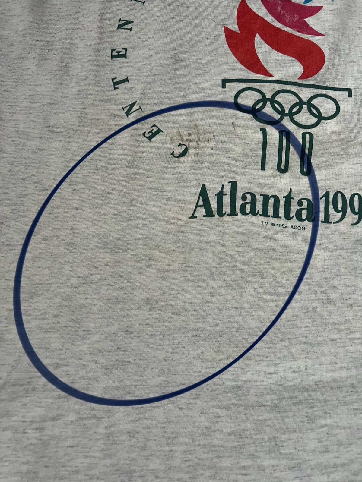 USA Olympics × Vintage Vintage 90s Atlanta 1996 Olympic Games T-shirt Single Stich Size US XL / EU 56 / 4 - 21 Thumbnail