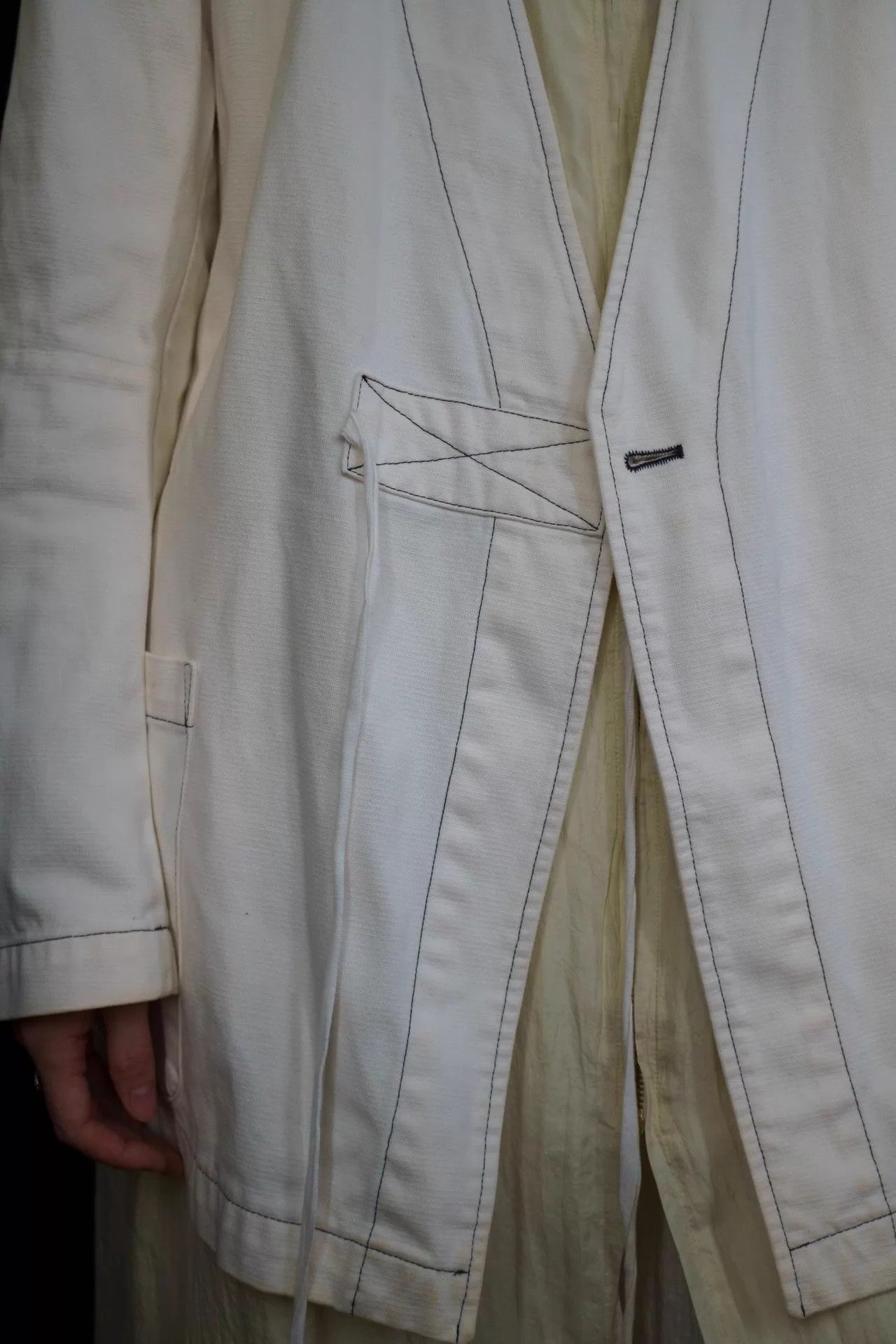 Maison Margiela Margiela MM6 2000s Tie-Front Short Jacket M 9/10 Size M / US 6-8 / IT 42-44 - 7 Thumbnail