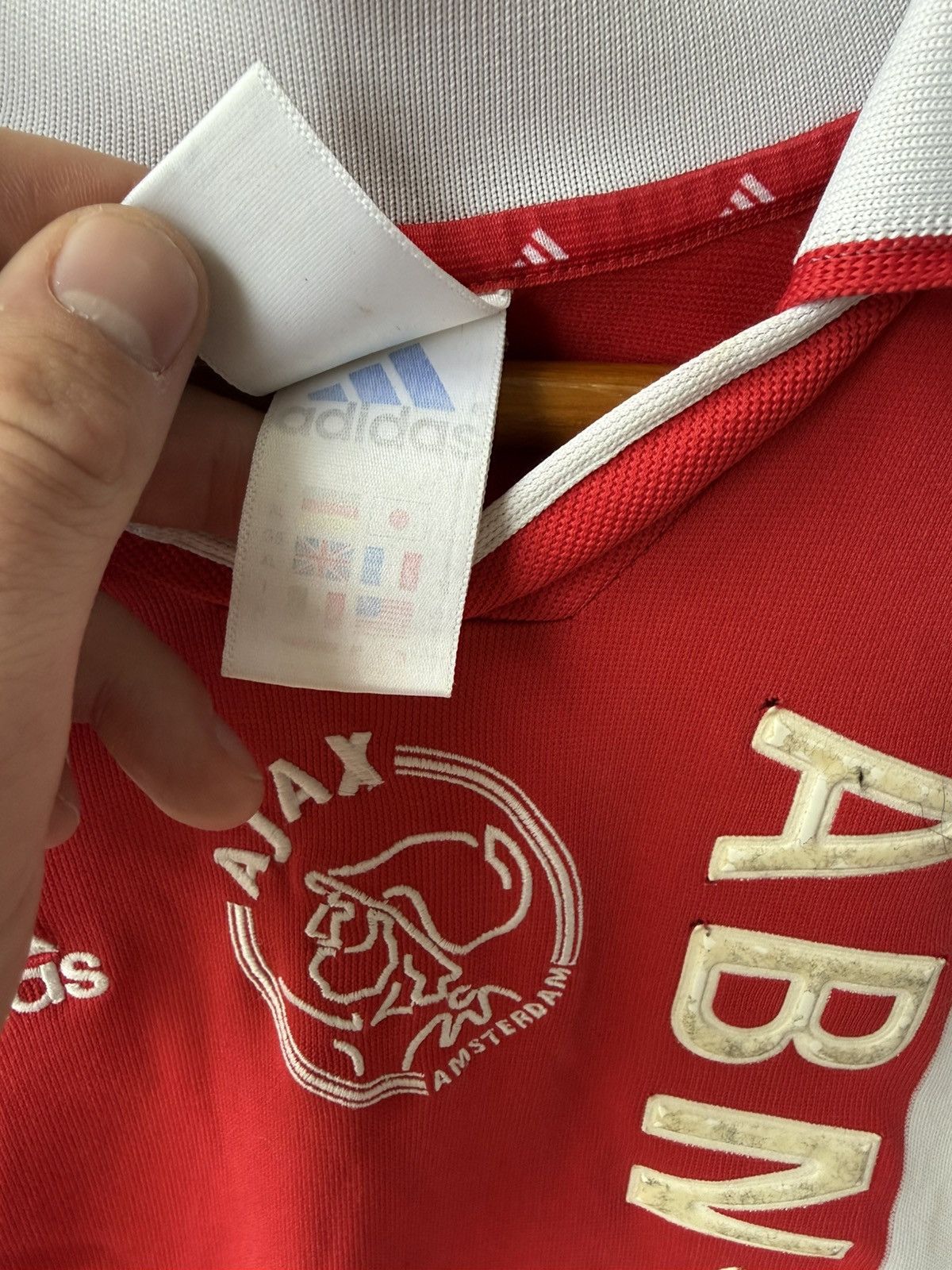 Adidas Vintage Adidas Ajax Amsterdam 2000s home football shirt Size US L / EU 52-54 / 3 - 14 Thumbnail