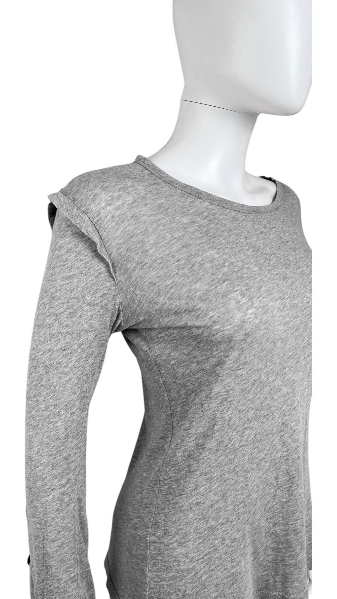 Ann Demeulemeester Buttoned Sleeves Grey Top Size S / US 4 / IT 40 - 7 Thumbnail