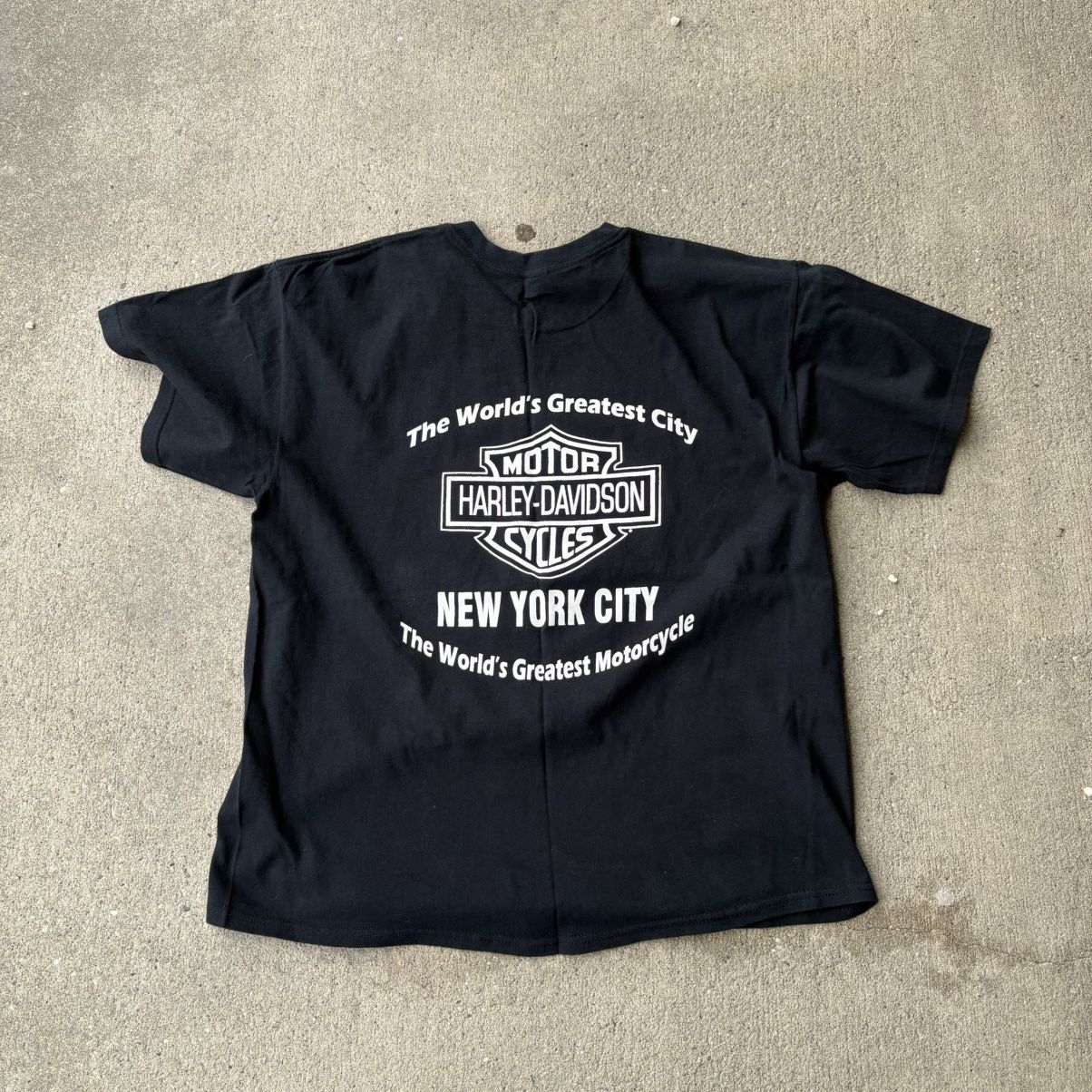 Gildan × Harley Davidson × Vintage 2000s harley davidson nyc t shirt Size US XL / EU 56 / 4 - 1 Thumbnail