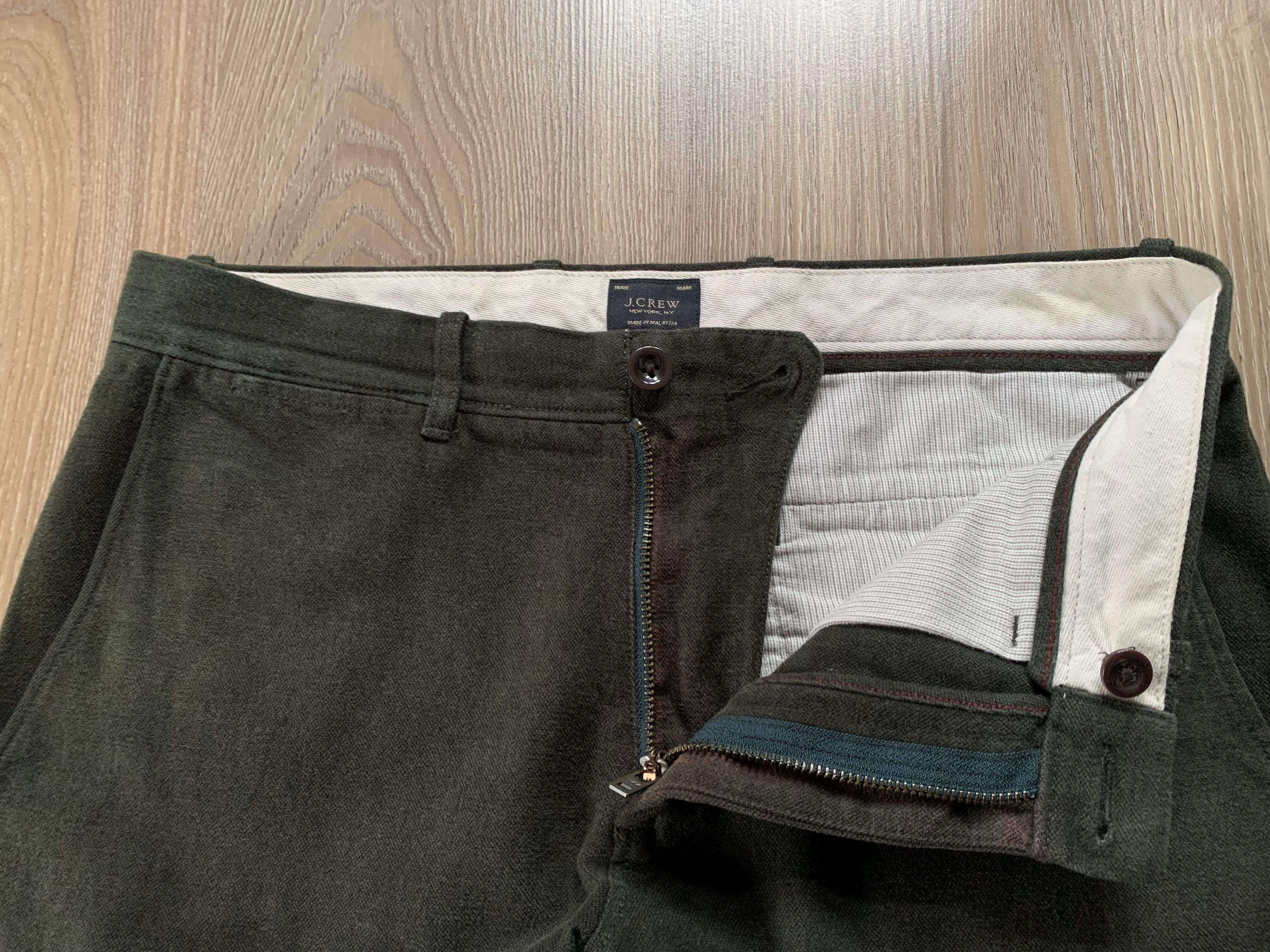 Designer × J.Crew × Vintage Vintage J Crew Green Twill Trouser Pants 484 Size US 30 / EU 46 - 6 Thumbnail