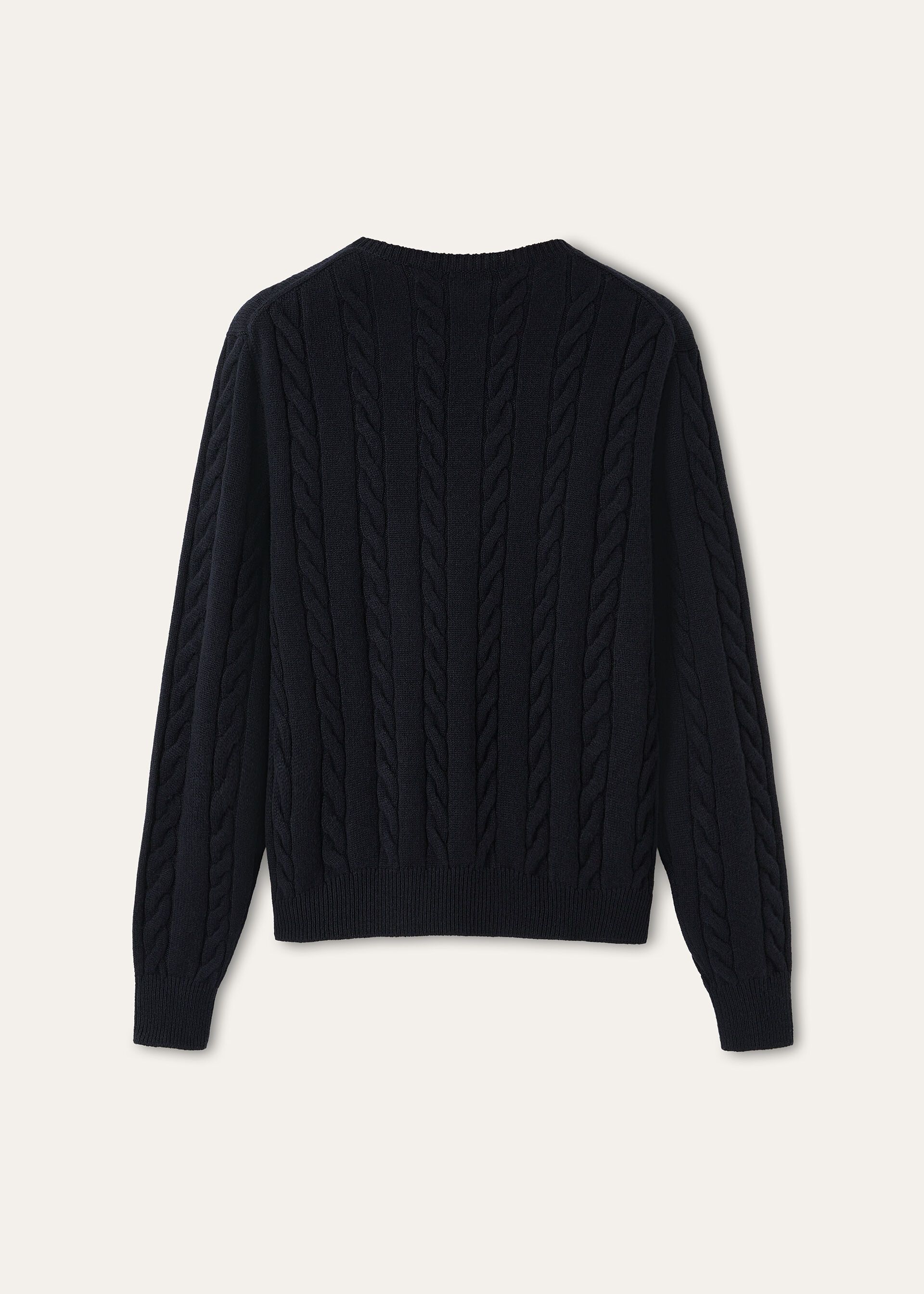 Loro Piana os11x0426 FAQ4509 Cedar Crewneck Sweater in Blue Navy Size S / US 4 / IT 40 - 6 Thumbnail