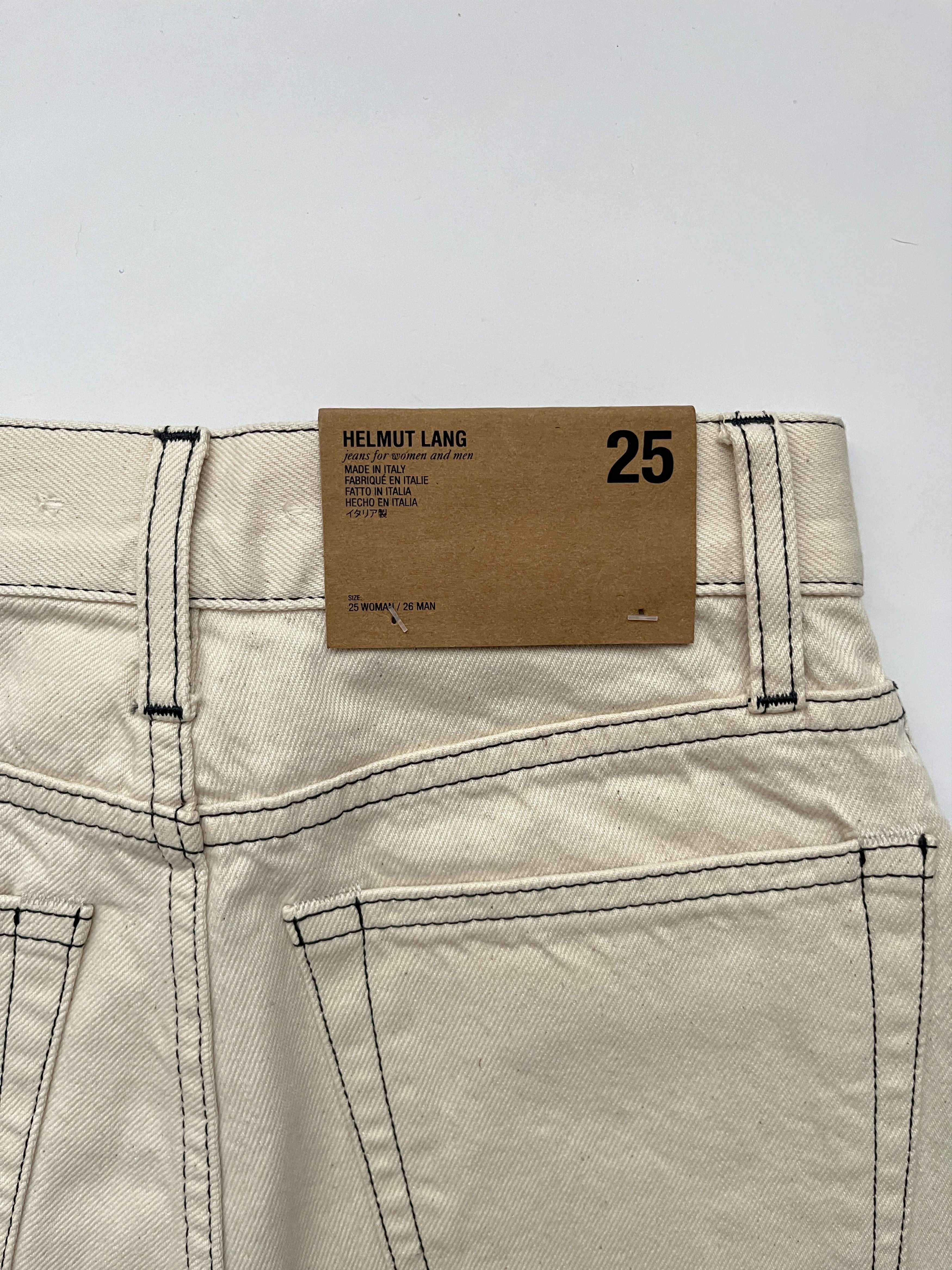 Helmut Lang ⚡️QUICK SALE⚡️Helmut Lang Natural White Hi-BootCut Jeans Size 25" / US 0 / IT 36 - 3 Thumbnail