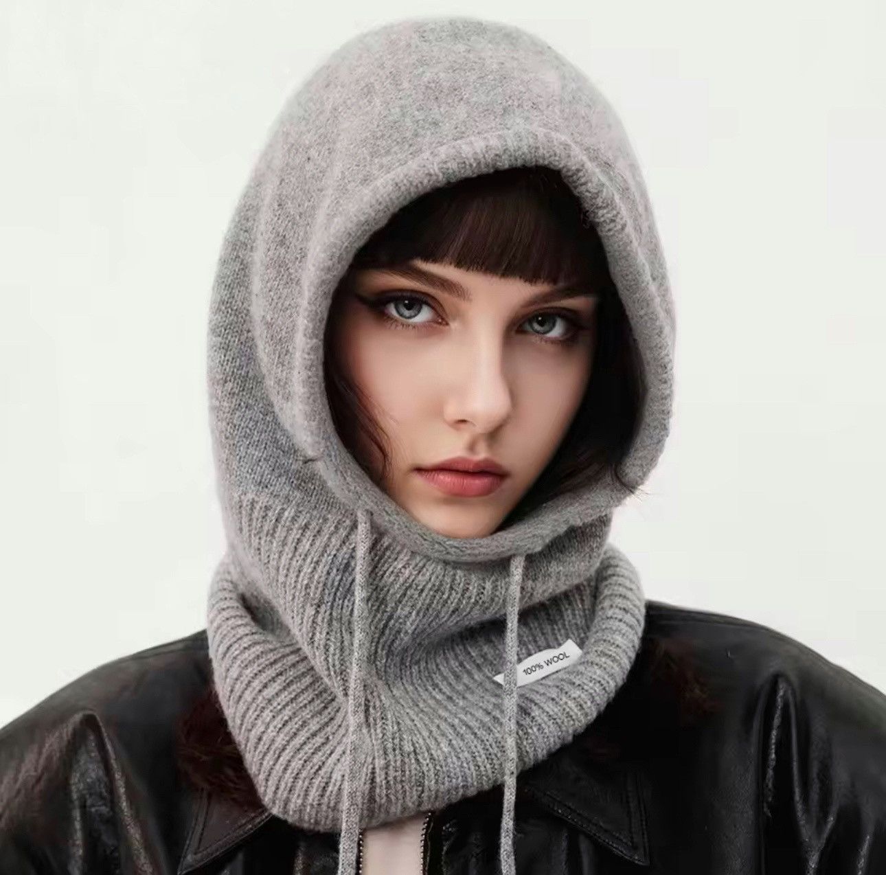 Other 100% Wool Knitted Outdoor Warm Winter Balaclava Hat Size ONE SIZE - 2 Thumbnail