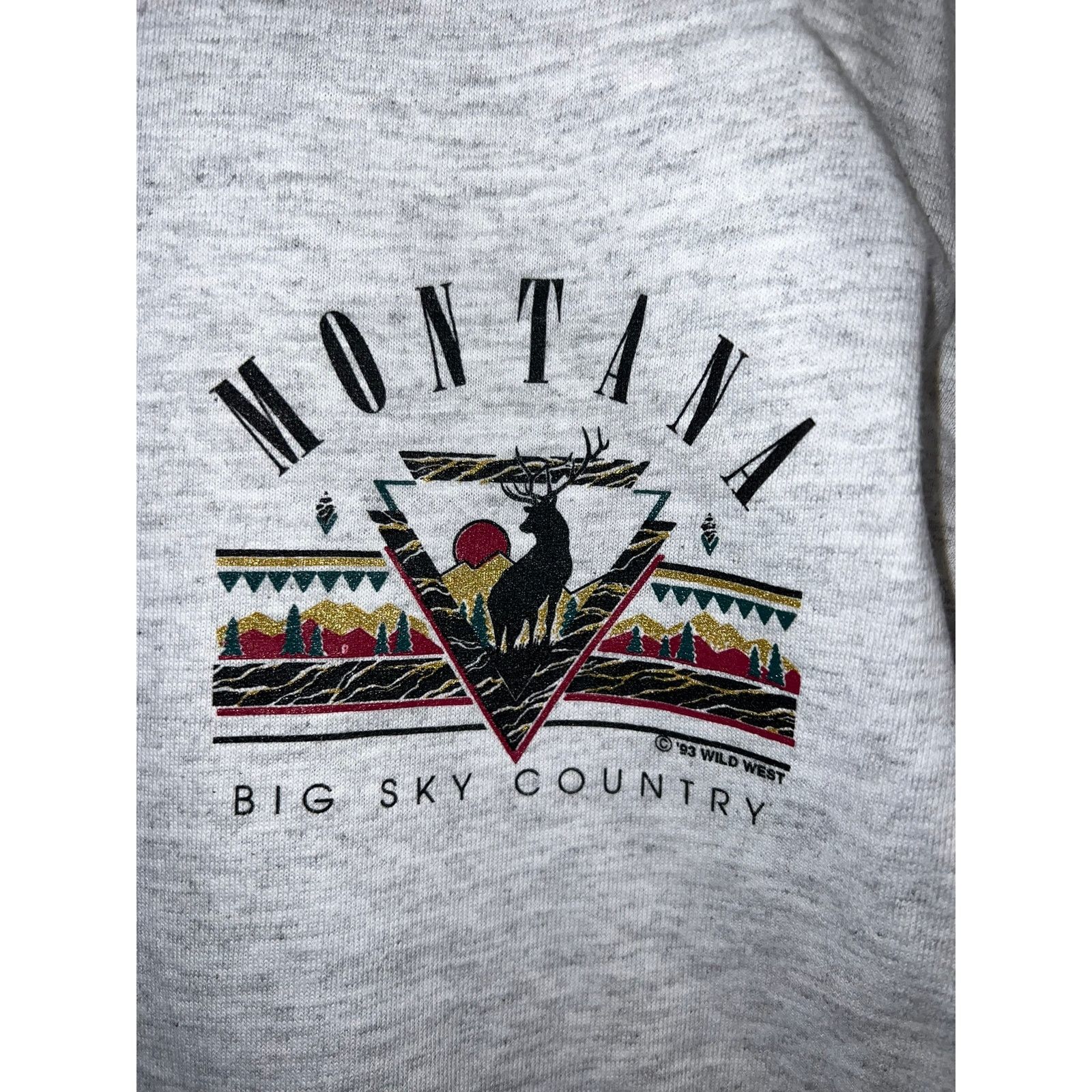 Vintage Vintage Montana Big Sky Country Shirt Gray Tee VTG 90s L Size US L / EU 52-54 / 3 - 3 Thumbnail