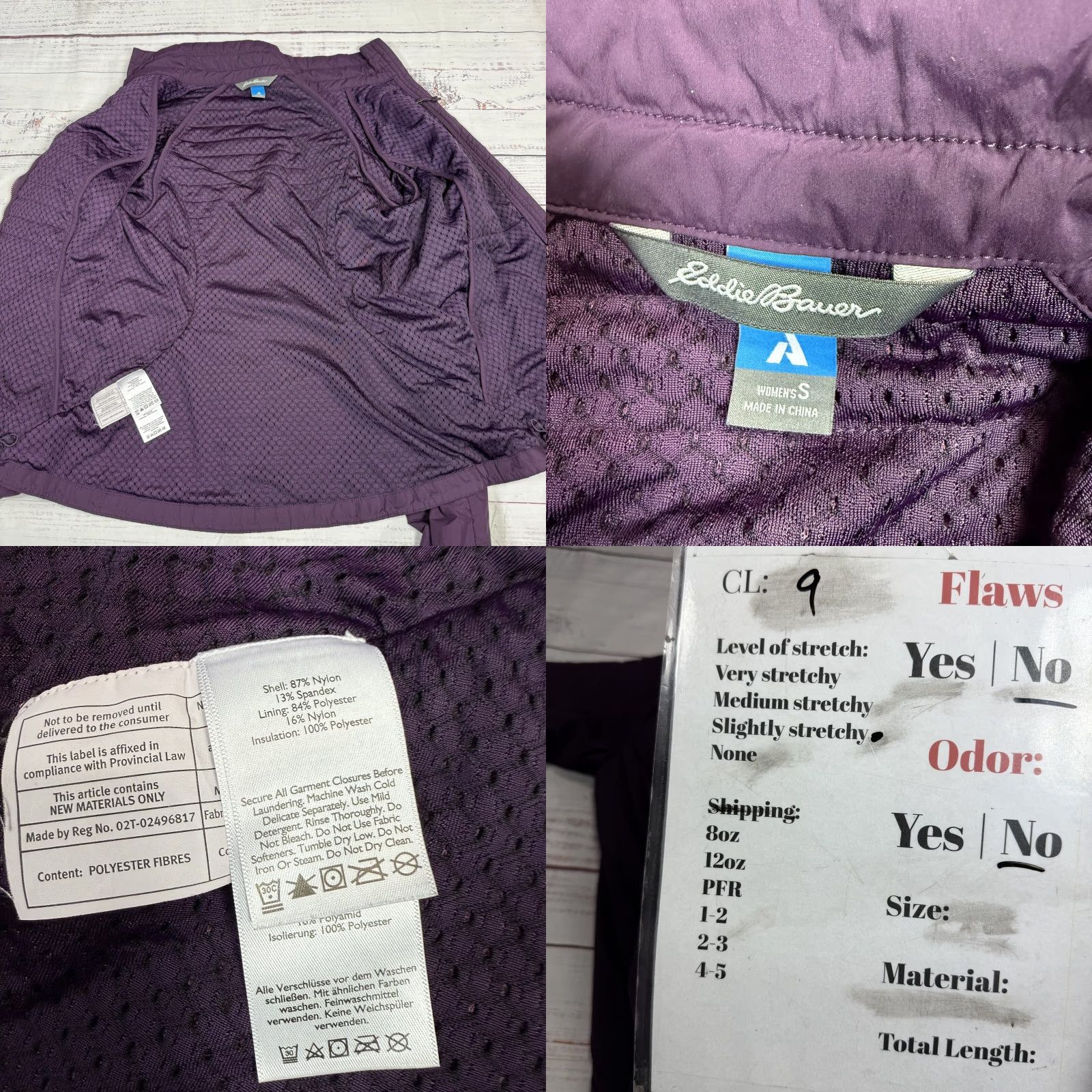 Eddie Bauer Eddie Bauer First Ascent Purple Jacket Insulated Full Zip Women's Sz S Size S / US 4 / IT 40 - 8 Thumbnail
