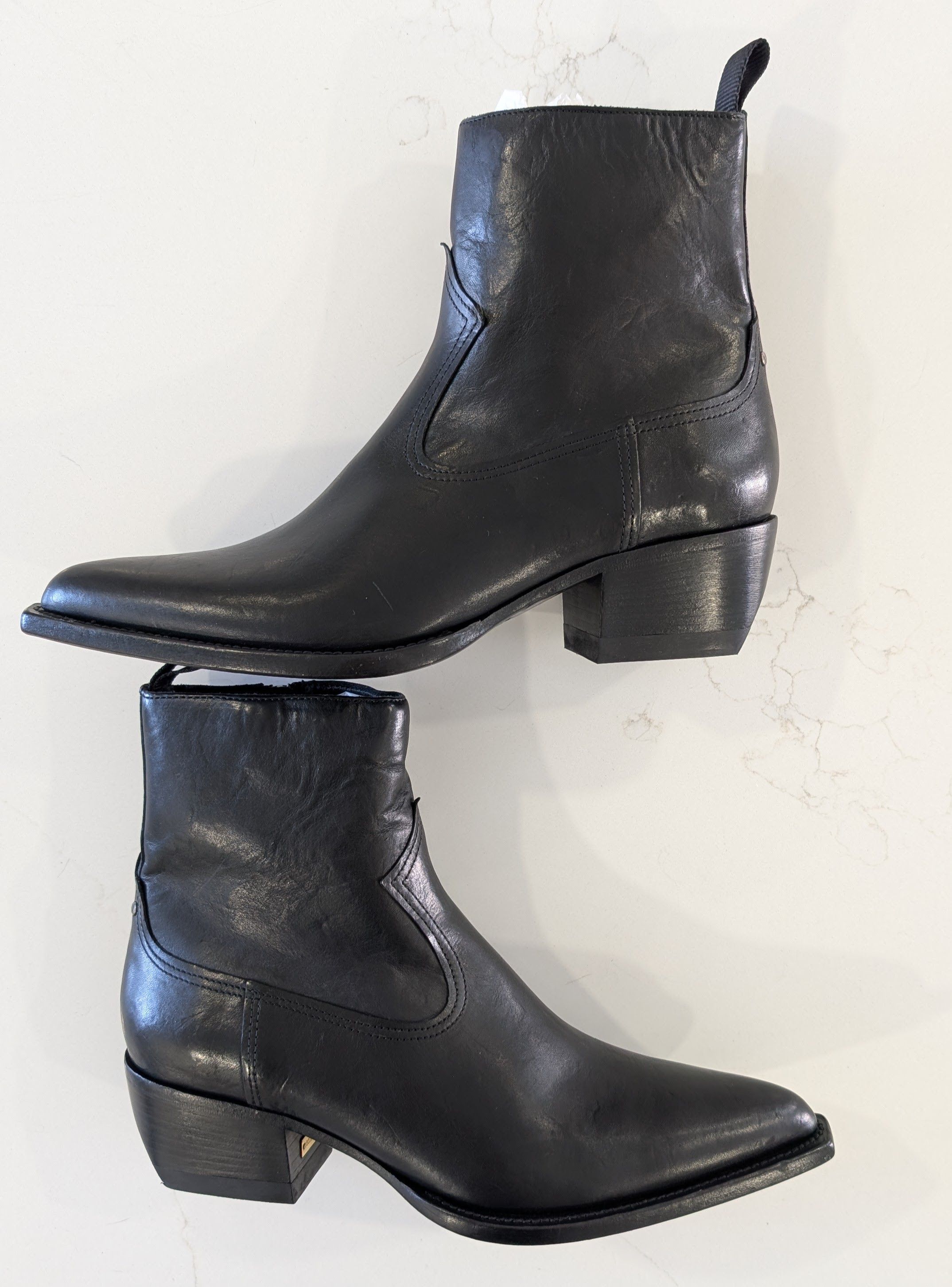 Golden Goose GOLDEN GOOSE Debbie Leather Western Ankle Boots Size 40 Size US 10 / IT 40 - 2 Thumbnail