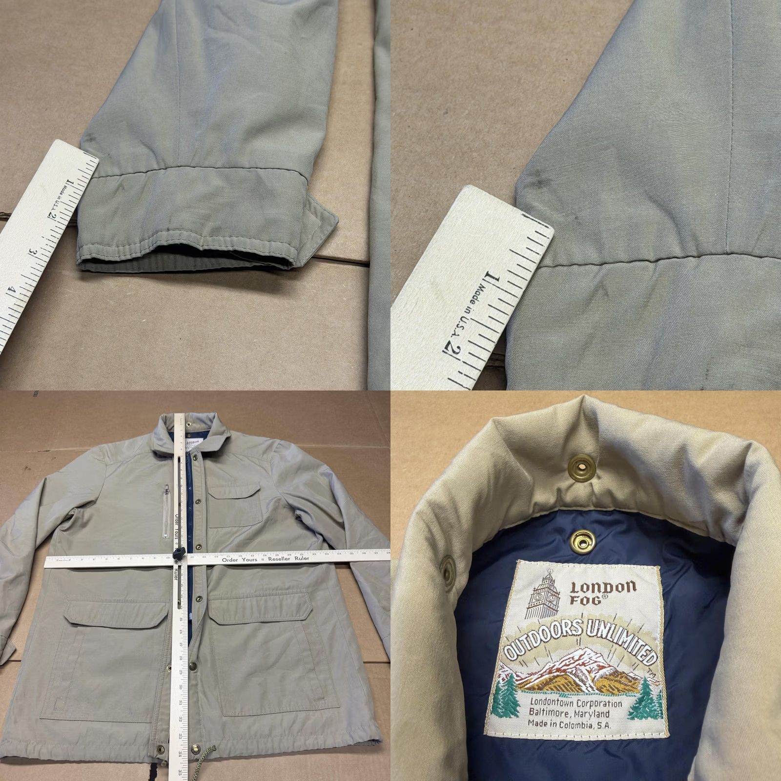 London Fog VINTAGE London Fog Coat Mens 44 Long Beige Rain Mid Length Outdoors Unlimited Coat Size US S / EU 44-46 / 1 - 8 Thumbnail
