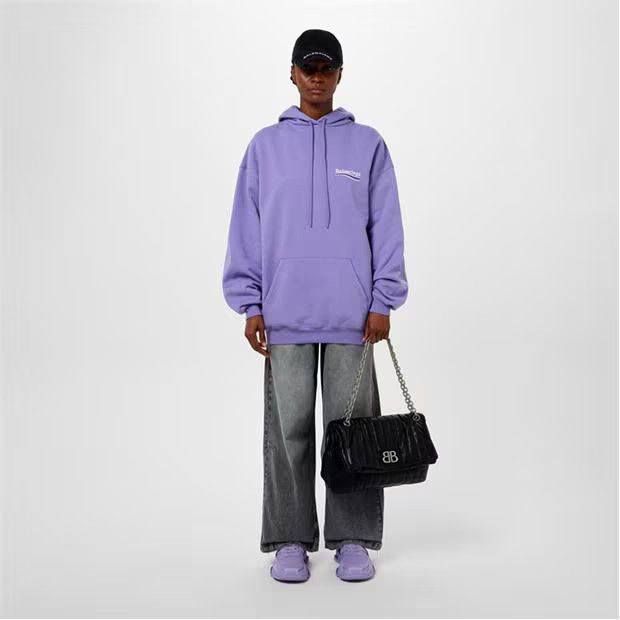 Balenciaga o1g2r1mq0924 Hoodies in Lilac Size S / US 4 / IT 40 - 6 Thumbnail