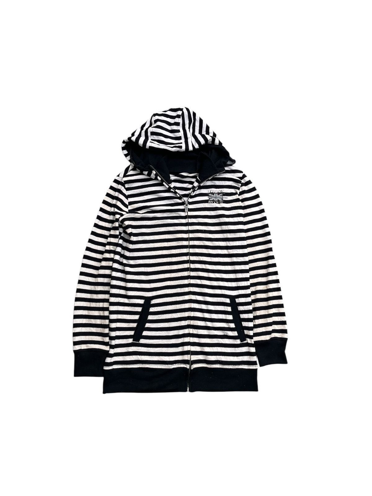 Japanese Brand Japanese Y2k Punk Crux Hoodie Striped LGB Size US S / EU 44-46 / 1 - 1 Thumbnail