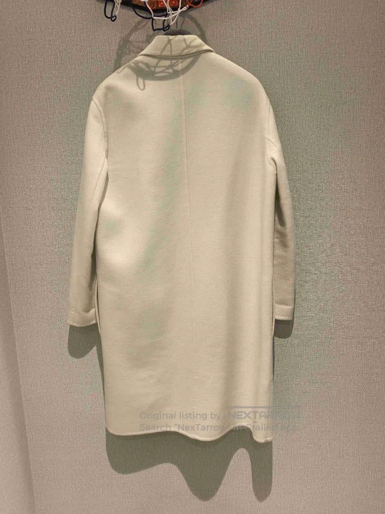 Hermes Hermes 24 Autumn/Winter Cashmere Coat, Medium Length, Whit Size XS / US 0-2 / IT 36-38 - 2 Thumbnail