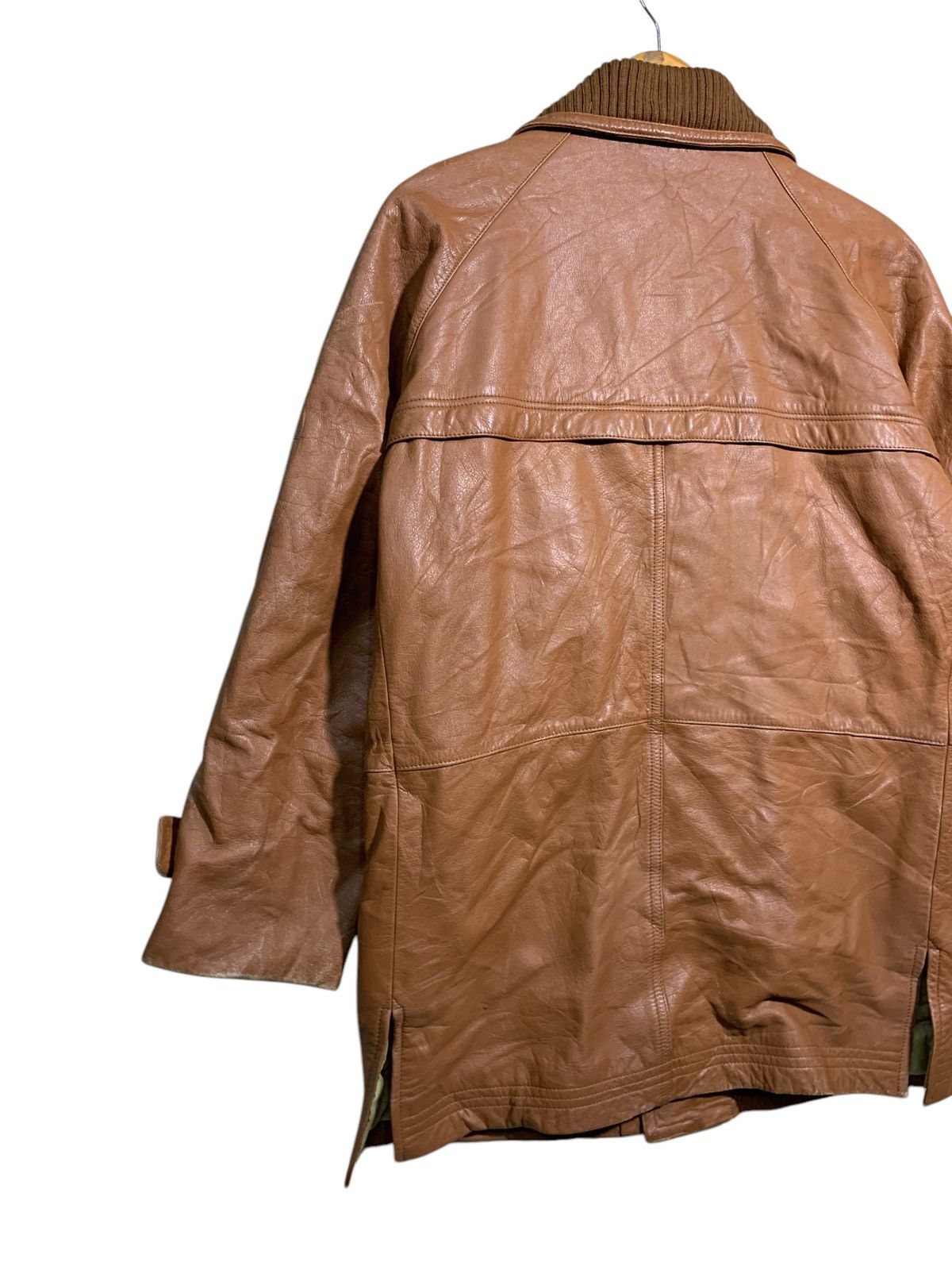 Genuine Leather 🔥GENUINE LEATHER SHAWL COLLAR JACKETS Size US L / EU 52-54 / 3 - 7 Thumbnail