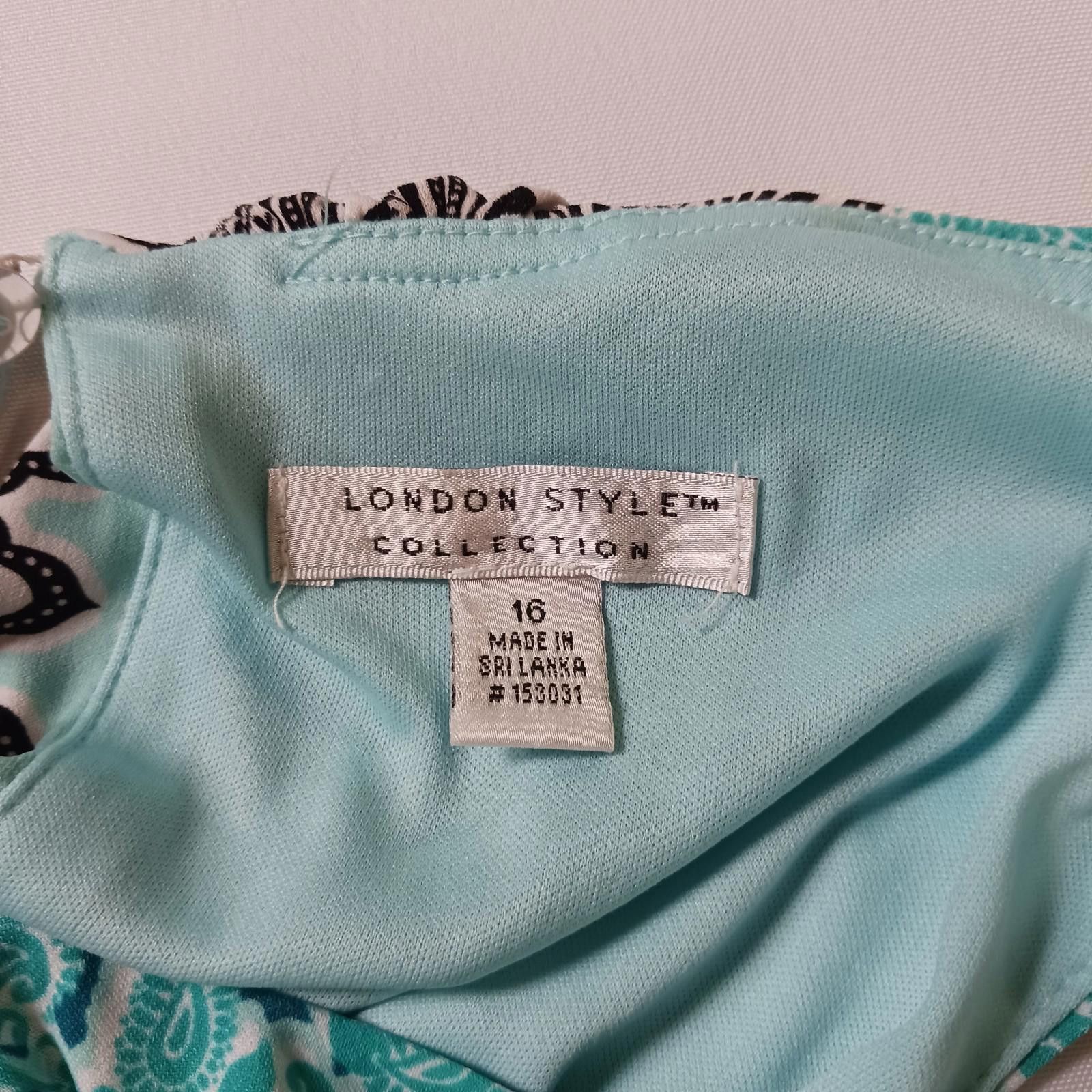 Other London Style Collection #153031 Women 16 Green & Black Dress Size XXL / US 16-18 / IT 52-54 - 3 Thumbnail