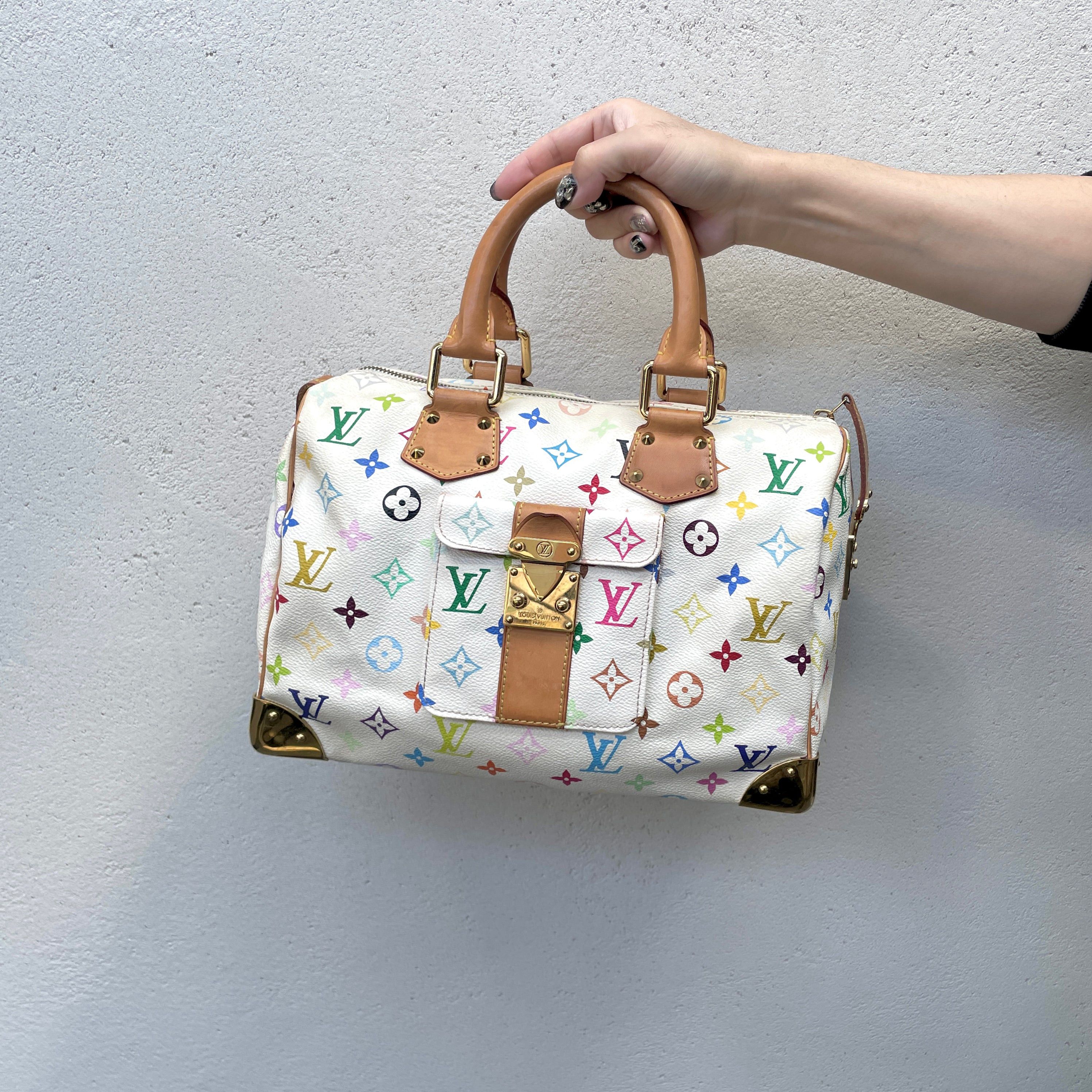 Louis Vuitton Monogram Multicolor White Speedy M92643