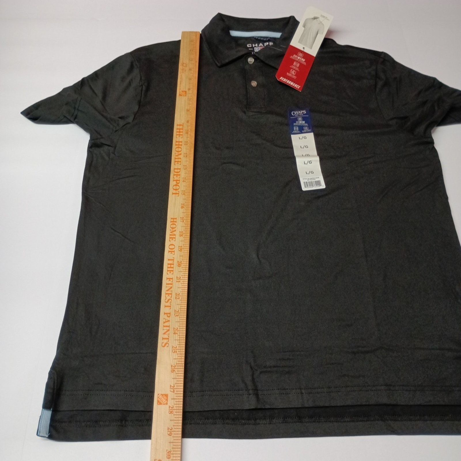 Chaps Chaps Performance Polo Shirt Men's L Black Stretch DriWear Size US L / EU 52-54 / 3 - 6 Thumbnail