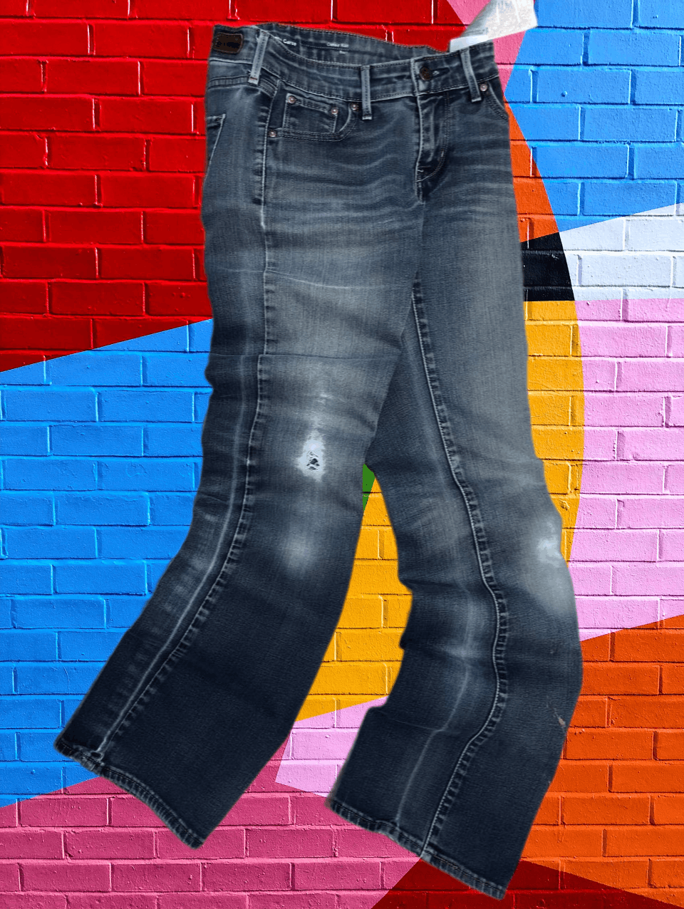 image of Avant Garde x Levis Crazy Vintage Y2K Hysteric Glamour Style Baggy Jeans Jnco in Blue (Size 26)