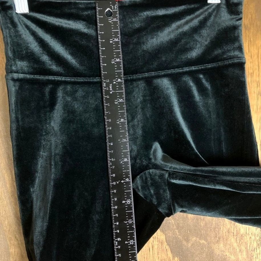 Spanx Spanx Black Velvet Leggings Slim Skinny High Rise Pull On Small Womens Pants 28in Inseam Stretch Tight Size 28" / US 6 / IT 42 - 7 Thumbnail