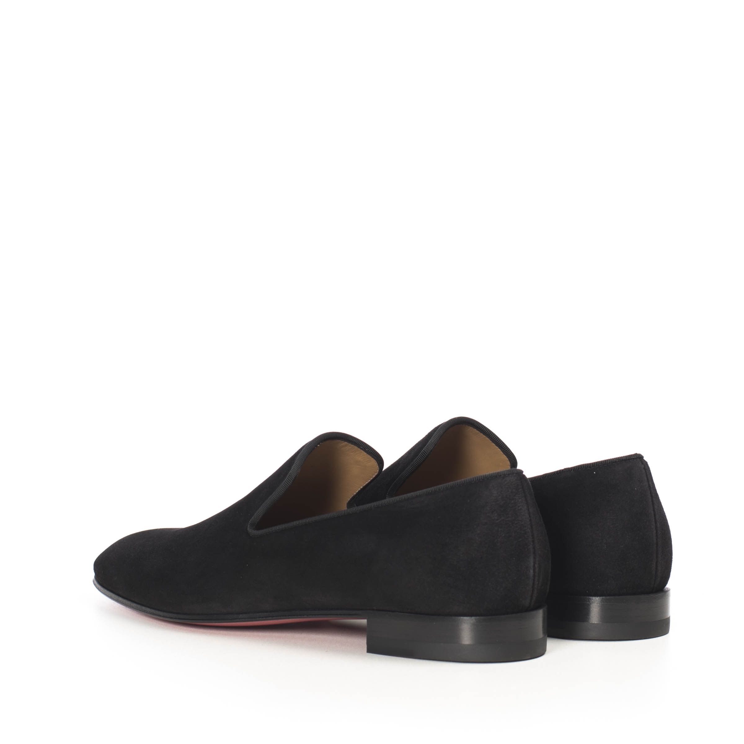 Christian Louboutin Black Suede Dandelion Loafers Size US 10 / EU 43 - 5 Thumbnail