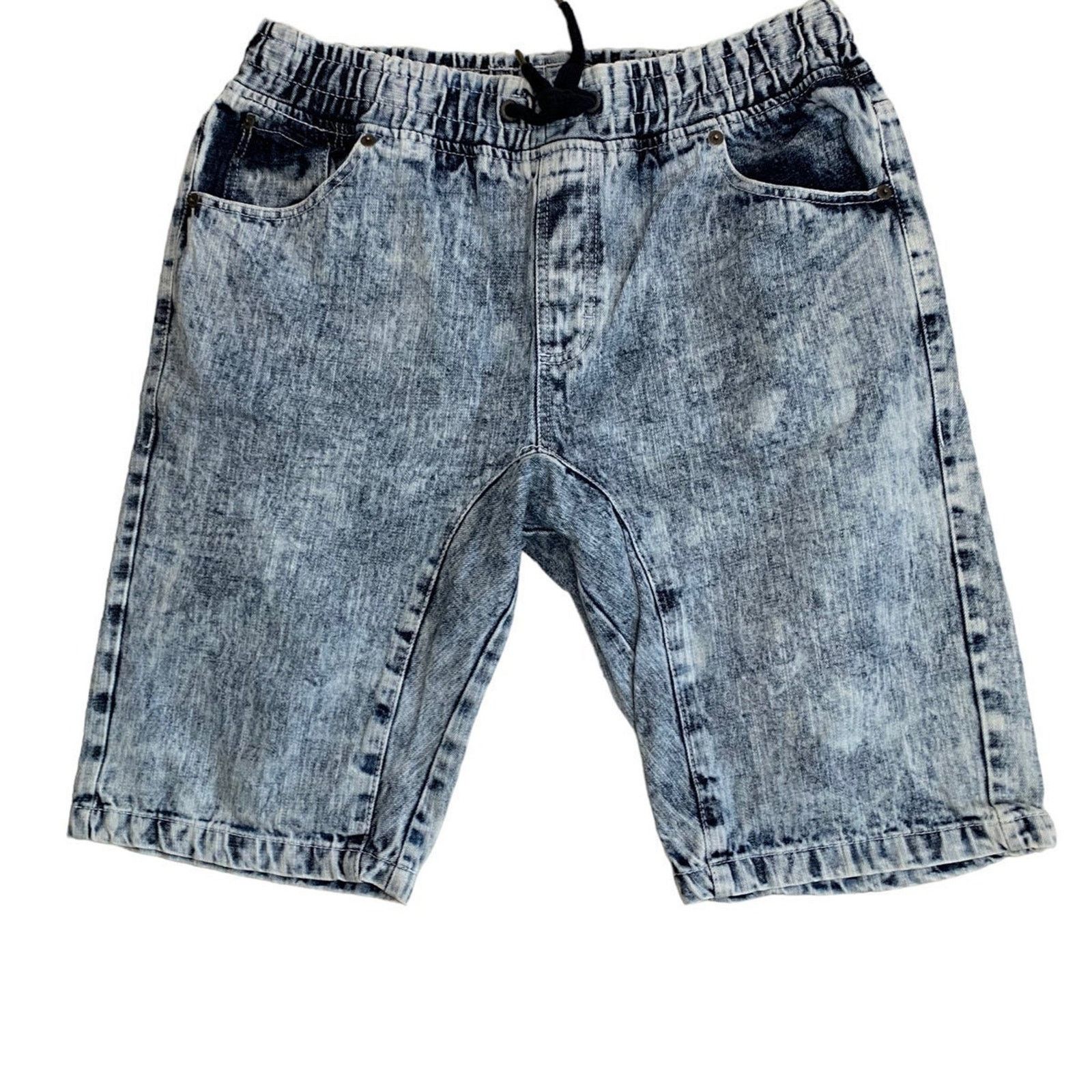 Southpole Southpole Men's Size 2X Denim Shorts pull-on elastic waist Size US 34 / EU 50 - 1 Thumbnail