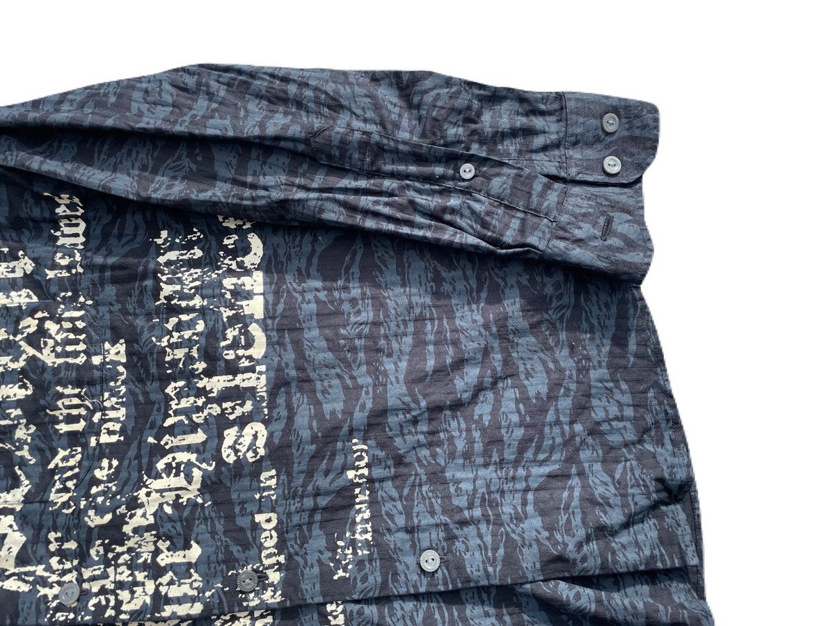 2000s Japanese archive Vkei Poem Grunge Button-up Shirts