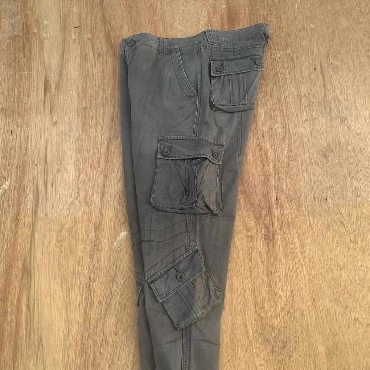 LAST DROP! DELETE TODAY🛒MULTIPOCKET MATCHSTICK FADED CARGO