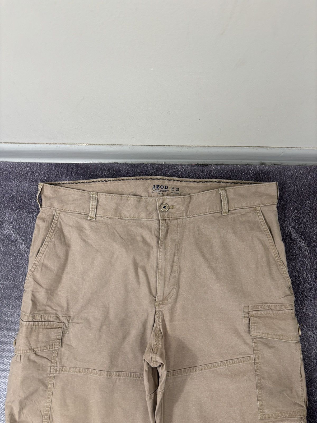 Izod IZOD Saltwater Y2K Utility Military Style Hype Cargo Shorts Size US 38 / EU 54 - 7 Thumbnail