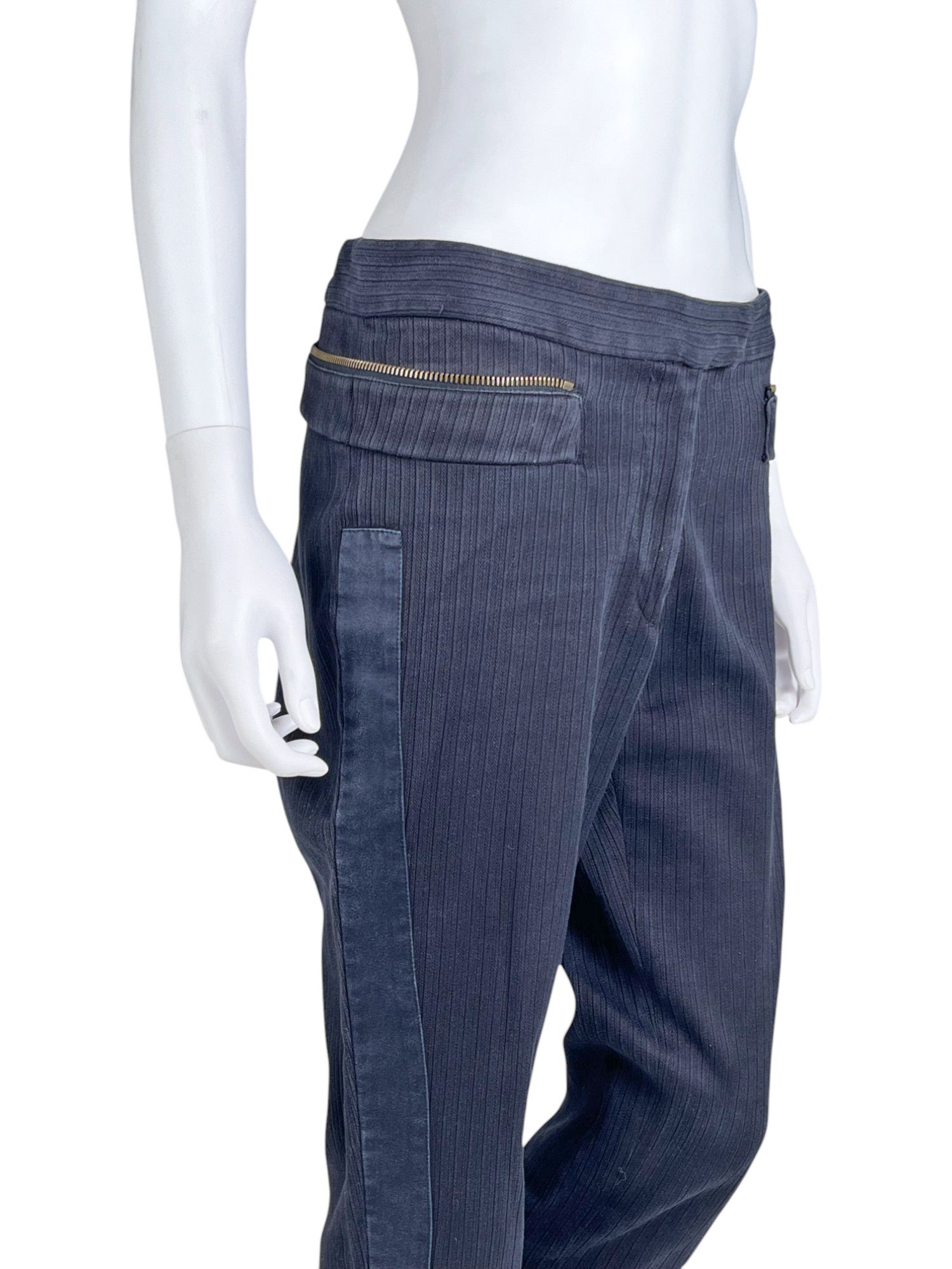 Dries Van Noten F/W 2014 Cotton Striped Zip Pants Size 25" / US 0 / IT 36 - 5 Thumbnail