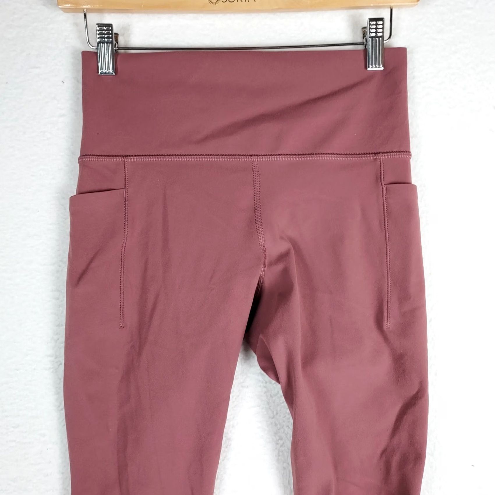 Athleta Athleta Salutation Stash Pocket II 7/8 Leggings Women’s Small Mauve Size 28" / US 6 / IT 42 - 3 Thumbnail