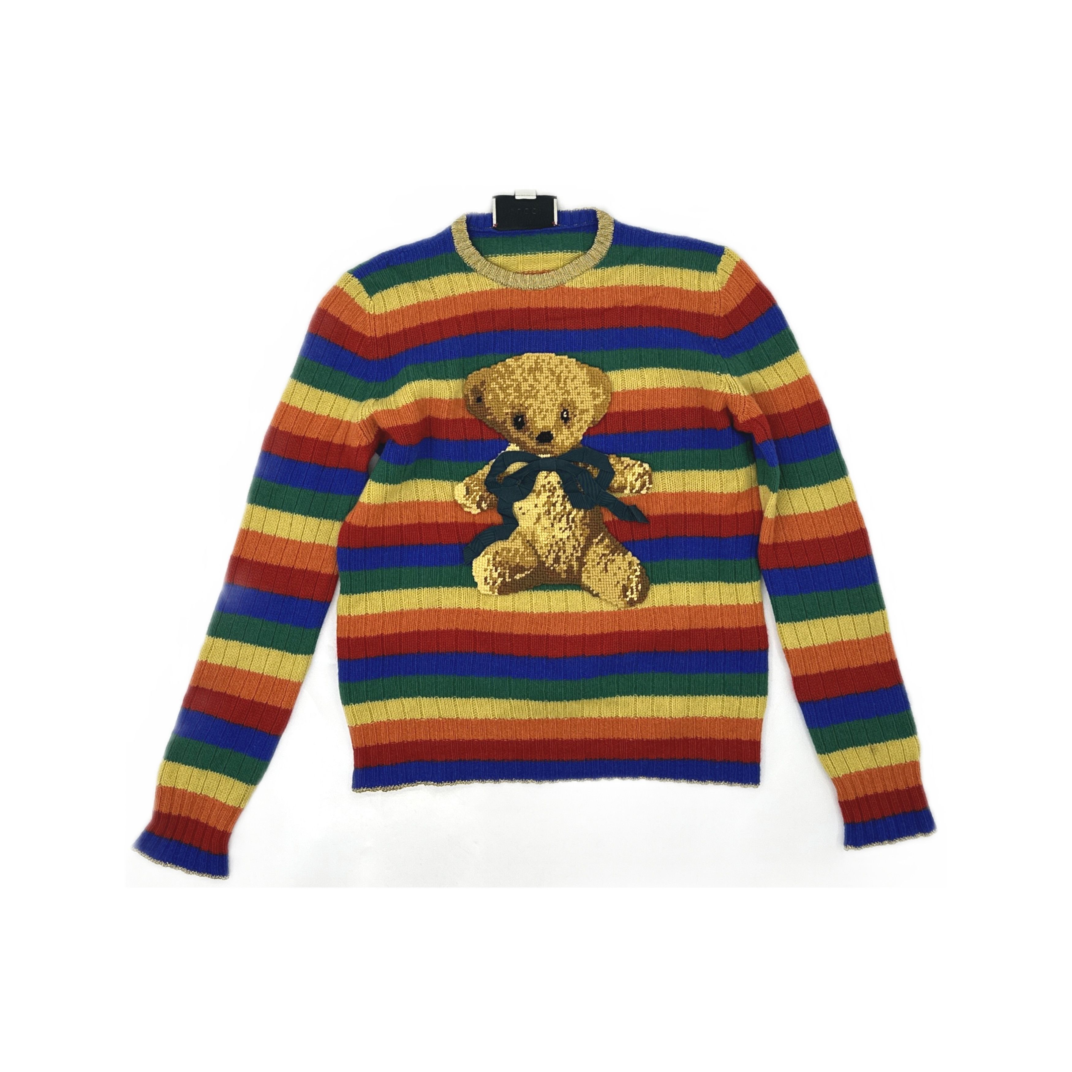 Gucci Gucci Striped Teddy Bear Sweater Size S Size US S / EU 44-46 / 1 - 1 Thumbnail