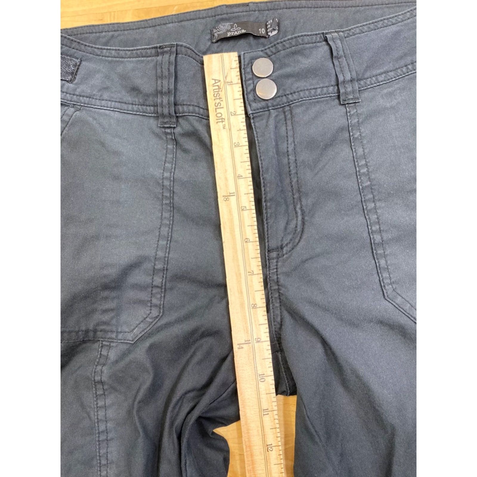 Prana prAna Pants Black Womens 10 Casual Outdoor Hiking Camping 10179 Size 32" / US 10 / IT 46 - 5 Thumbnail