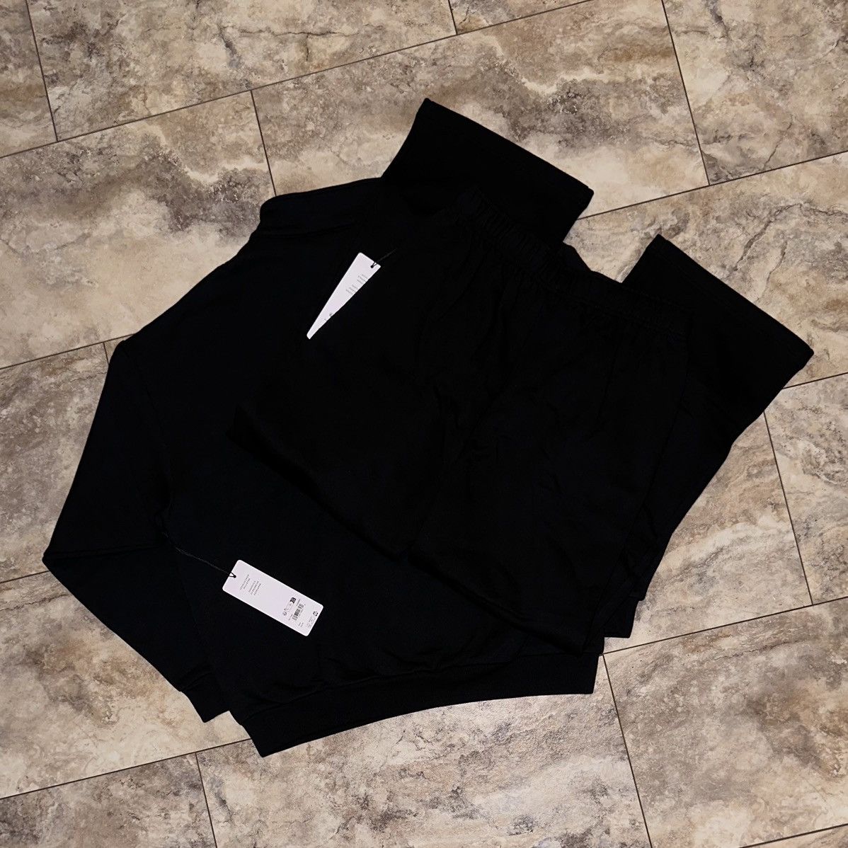 Alo Alo Yoga Accolade 1/4 Zip & Sweatpants Set Black Medium Size M / US 6-8 / IT 42-44 - 2 Thumbnail