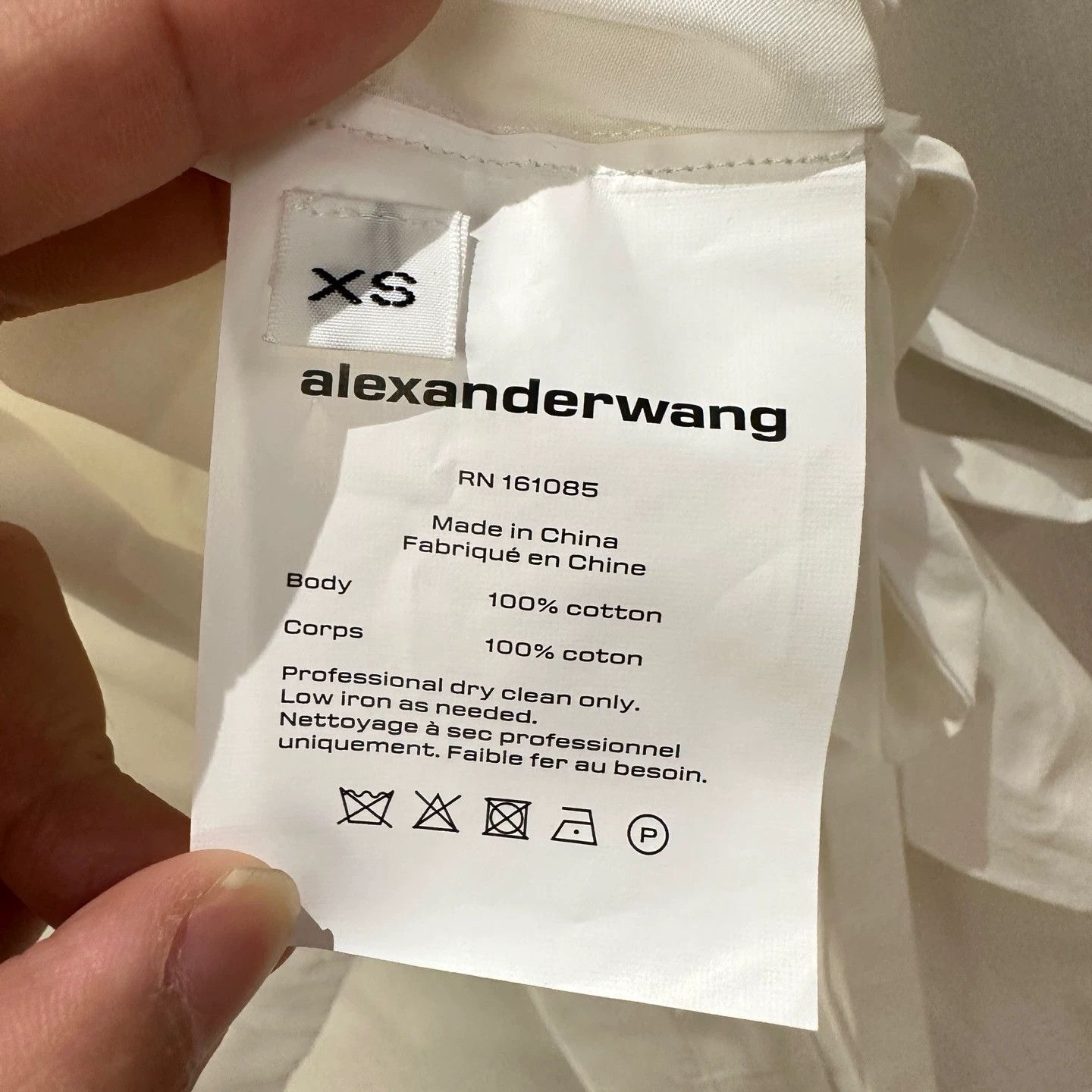 Alexander Wang Alexander Wang Apr765 Belted Waist Logo LS Shirt XS Size XS / US 0-2 / IT 36-38 - 4 Thumbnail