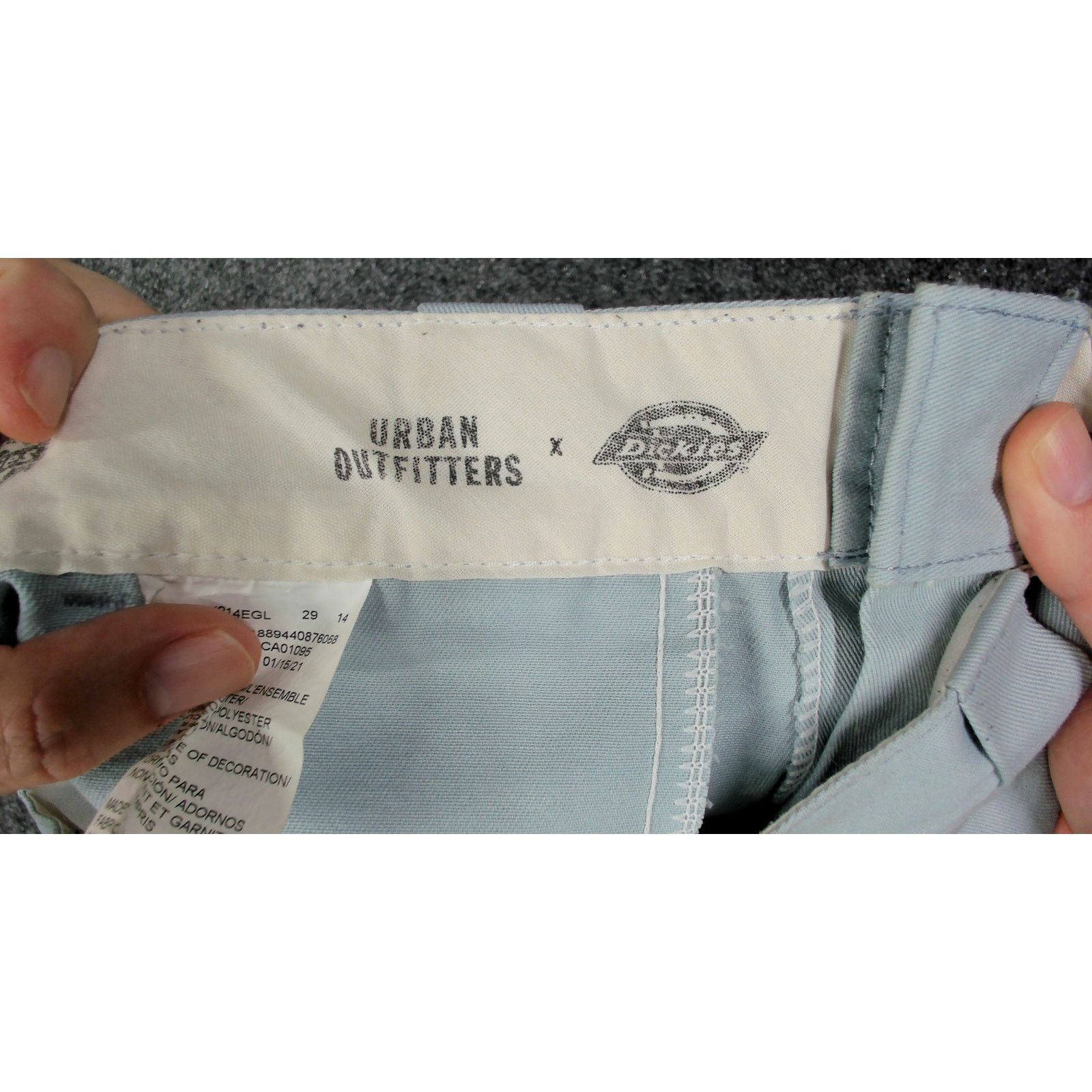 Dickies Urban Outfitters x Dickies Baby Blue Skater Pants W31 Size 31" - 8 Thumbnail